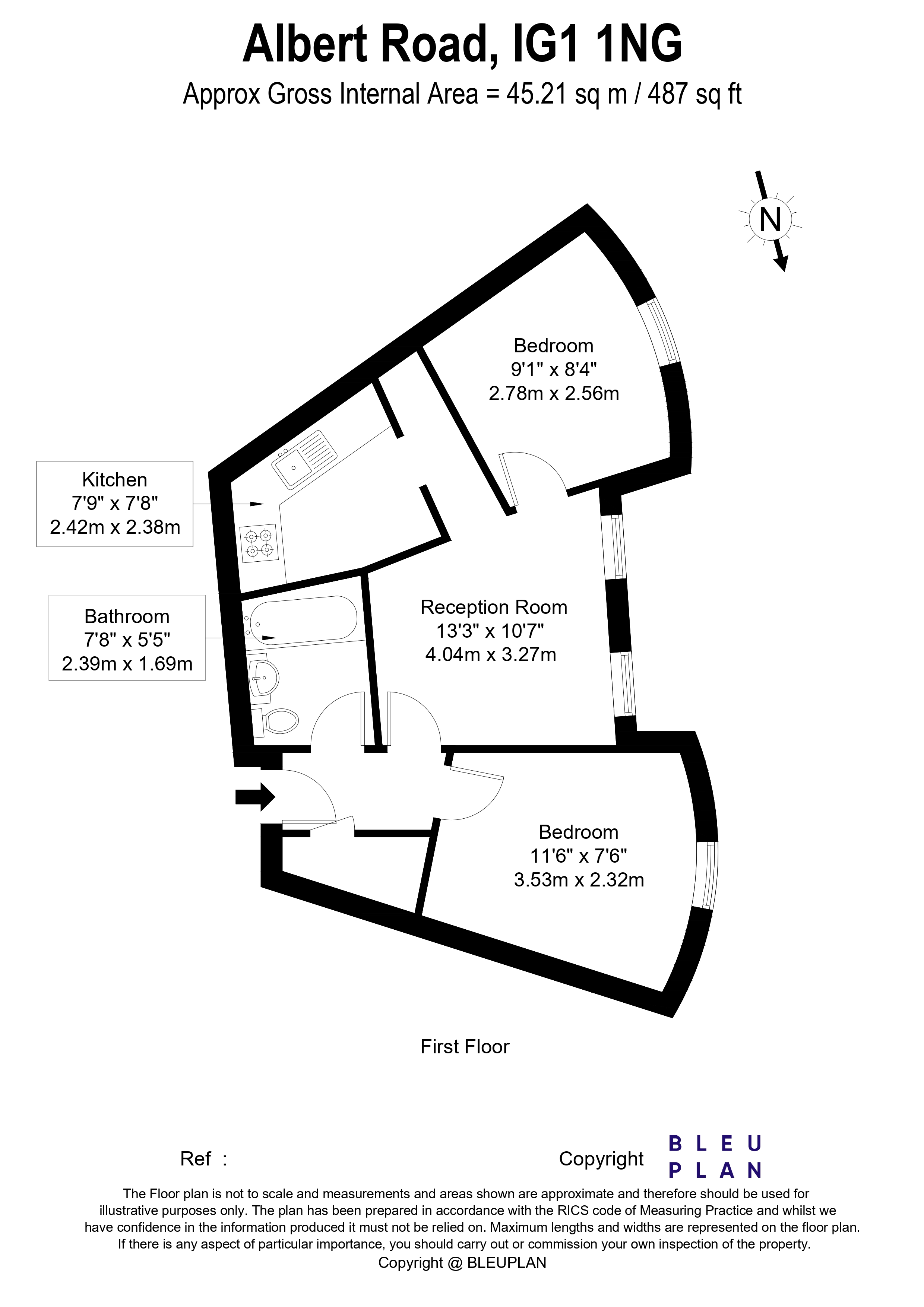 Churchill Court, Albert Road, Ilford floorplan