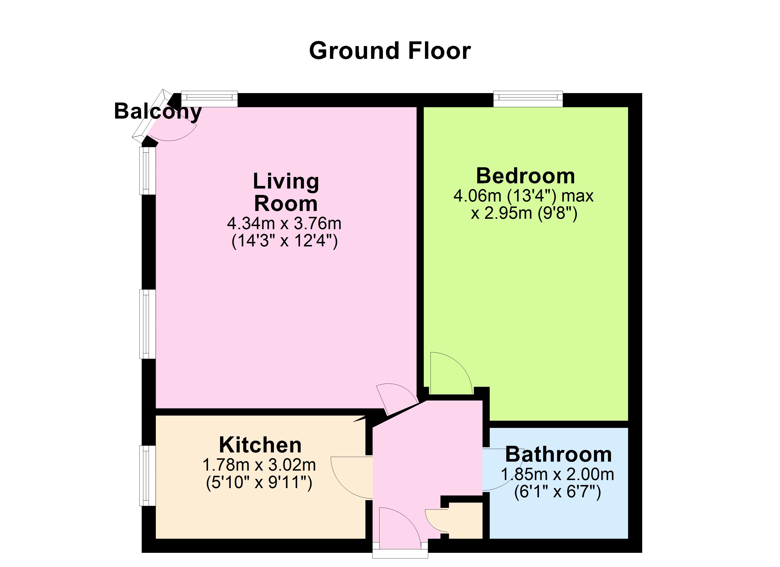 1 Bedrooms Flat for sale in Headford Gardens, Sheffield S3