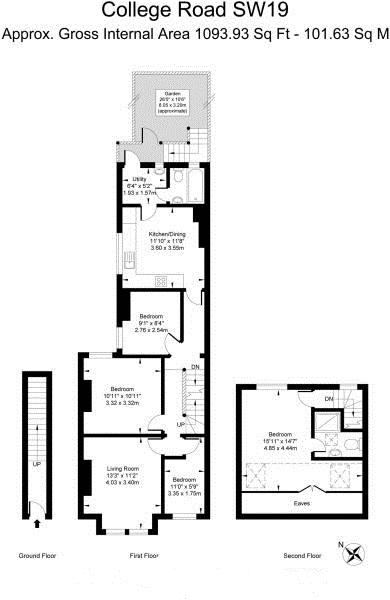 3 Bedrooms  to rent in College Road, Colliers Wood, London SW19