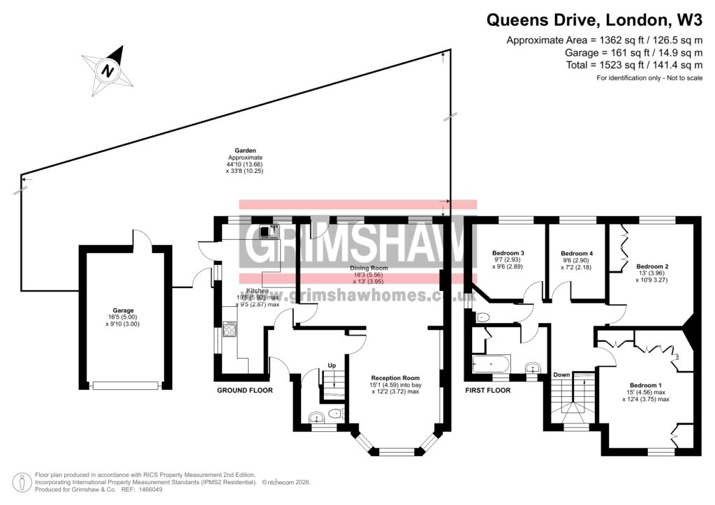7, Queens Drive, West Acton floorplan