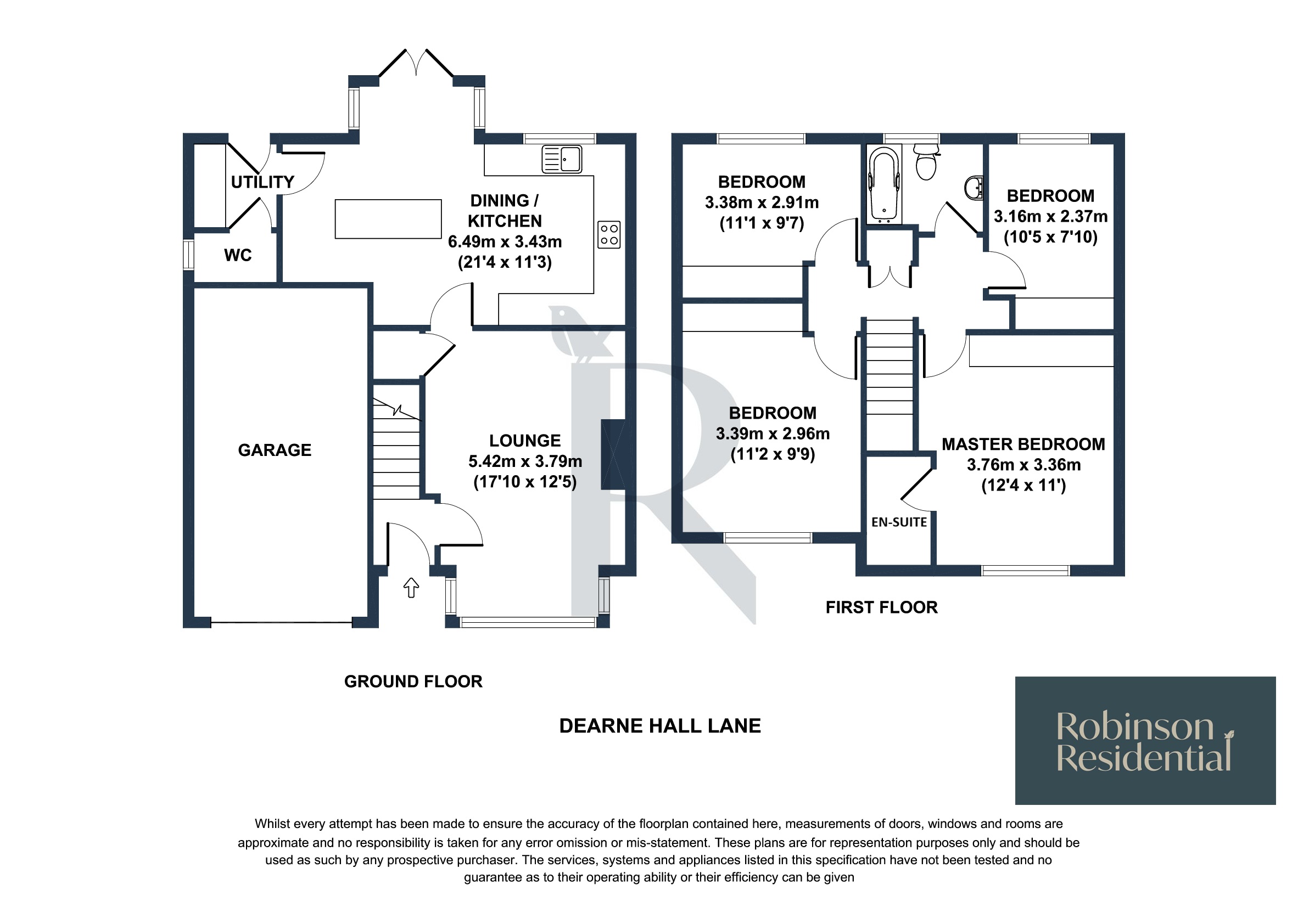2, Dearne Hall Lane, Barnsley floorplan