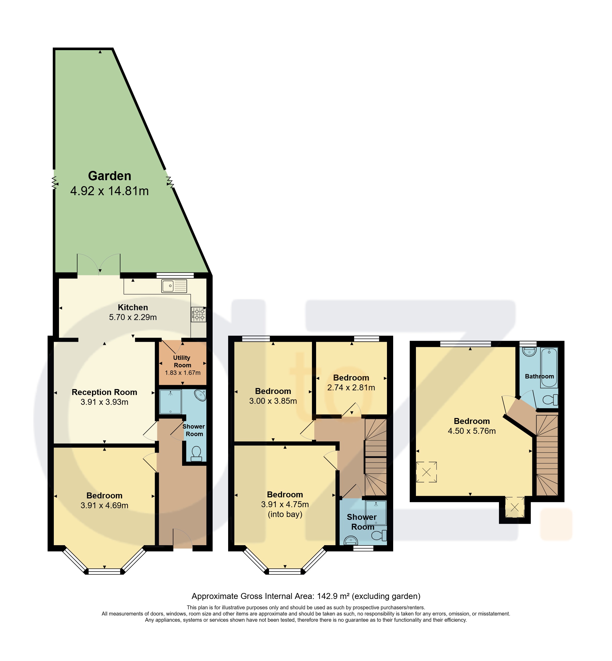 6, Aberdeen Road, Dollis Hill, London floorplan