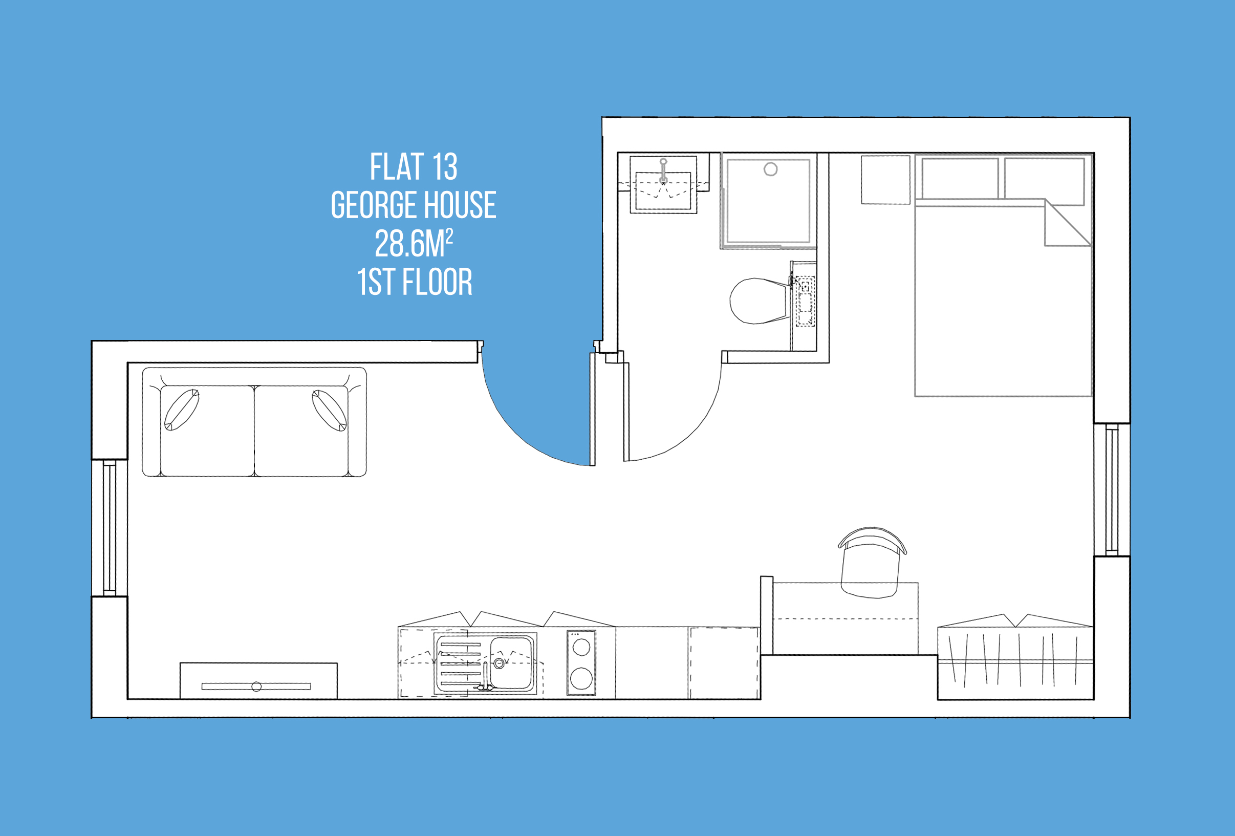 0 Bedrooms Studio to rent in George House, Piccadilly Court, York YO1