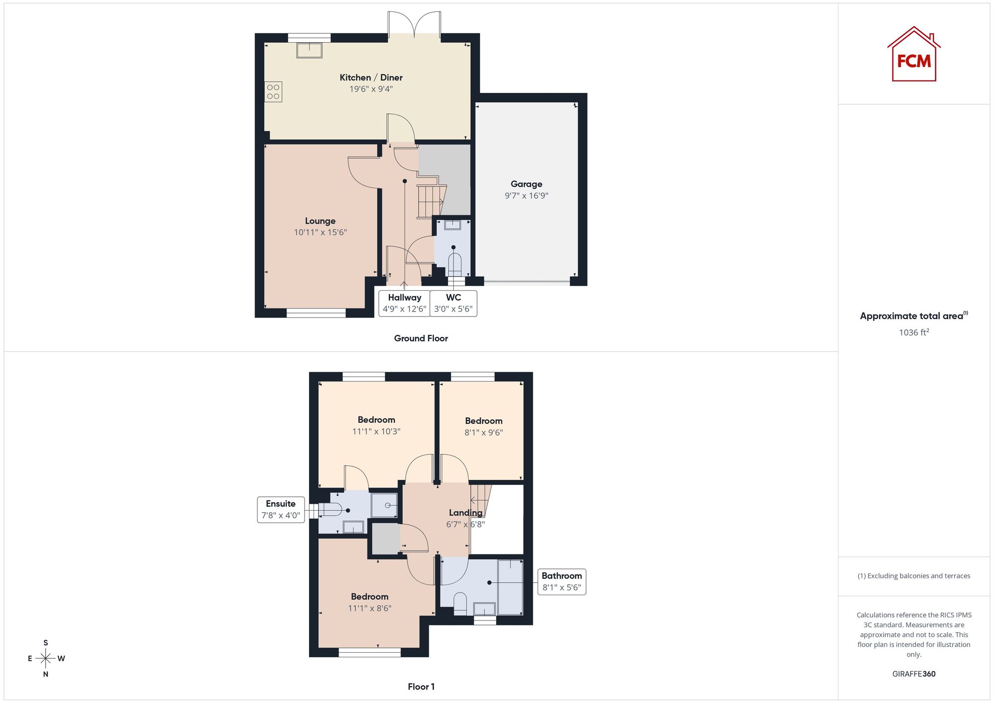 14 Meadow Walk, Workington floorplan