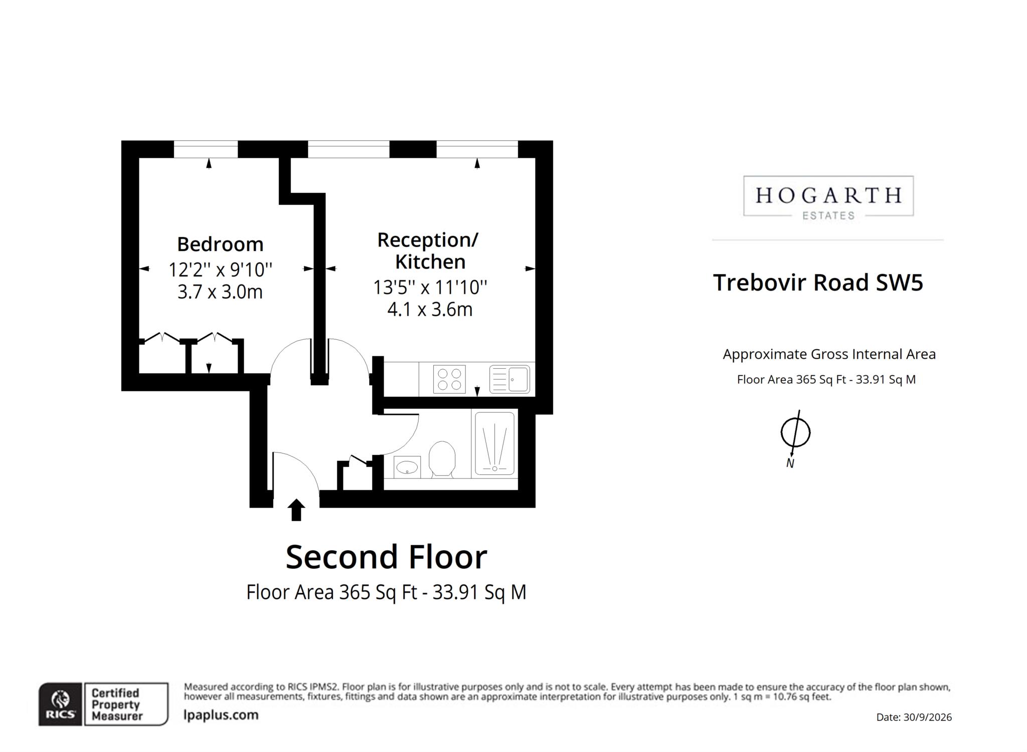 Flat 7, Trebovir Road, London floorplan