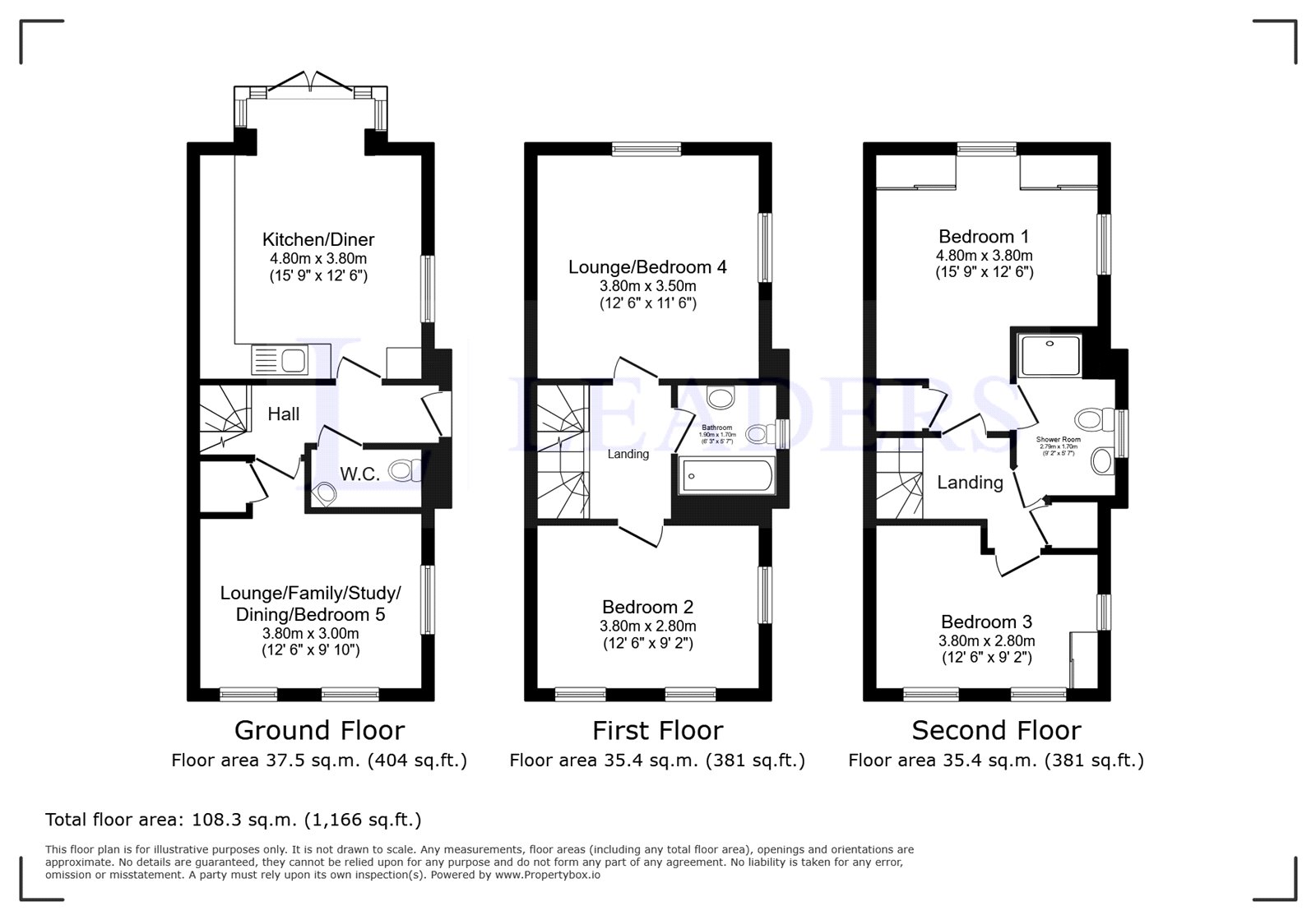 1, Ellesmere Gardens, Bedford floorplan