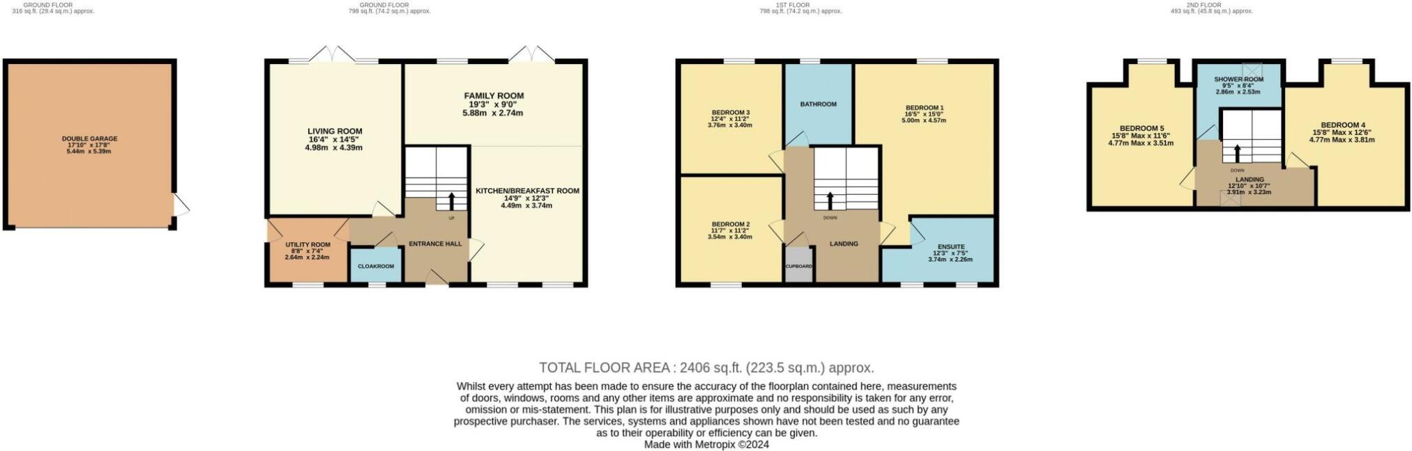 1, Lodge Close, Long Bennington, Newark, Nottinghamshire floorplan