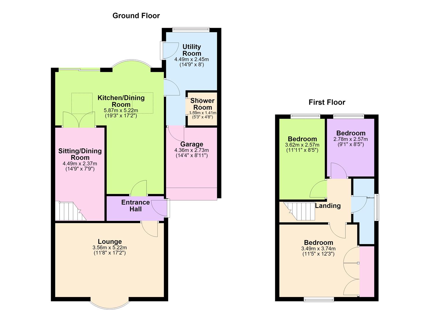 88, Barwell Lane, Hinckley floorplan