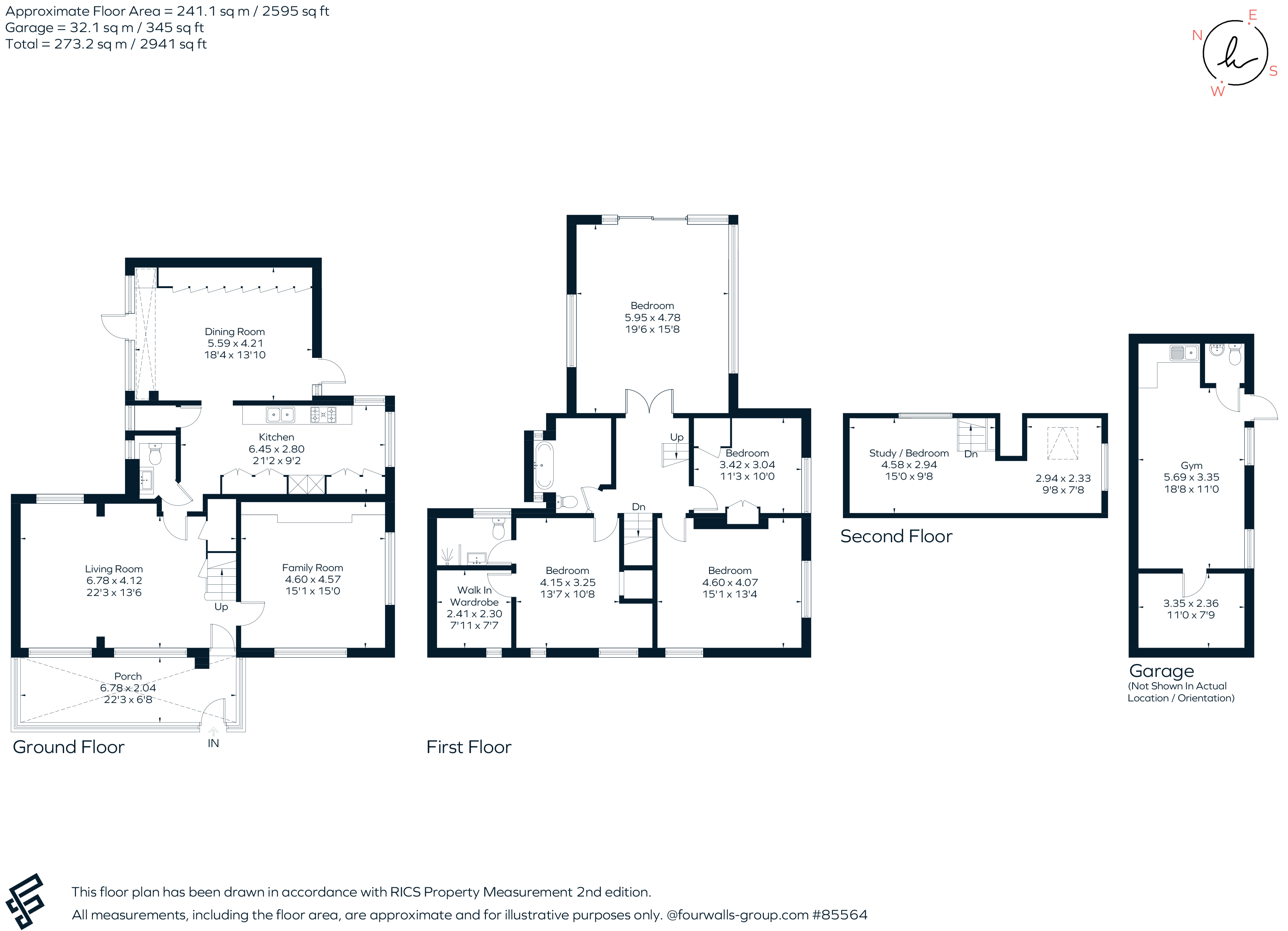 4, Weald Way, Caterham floorplan