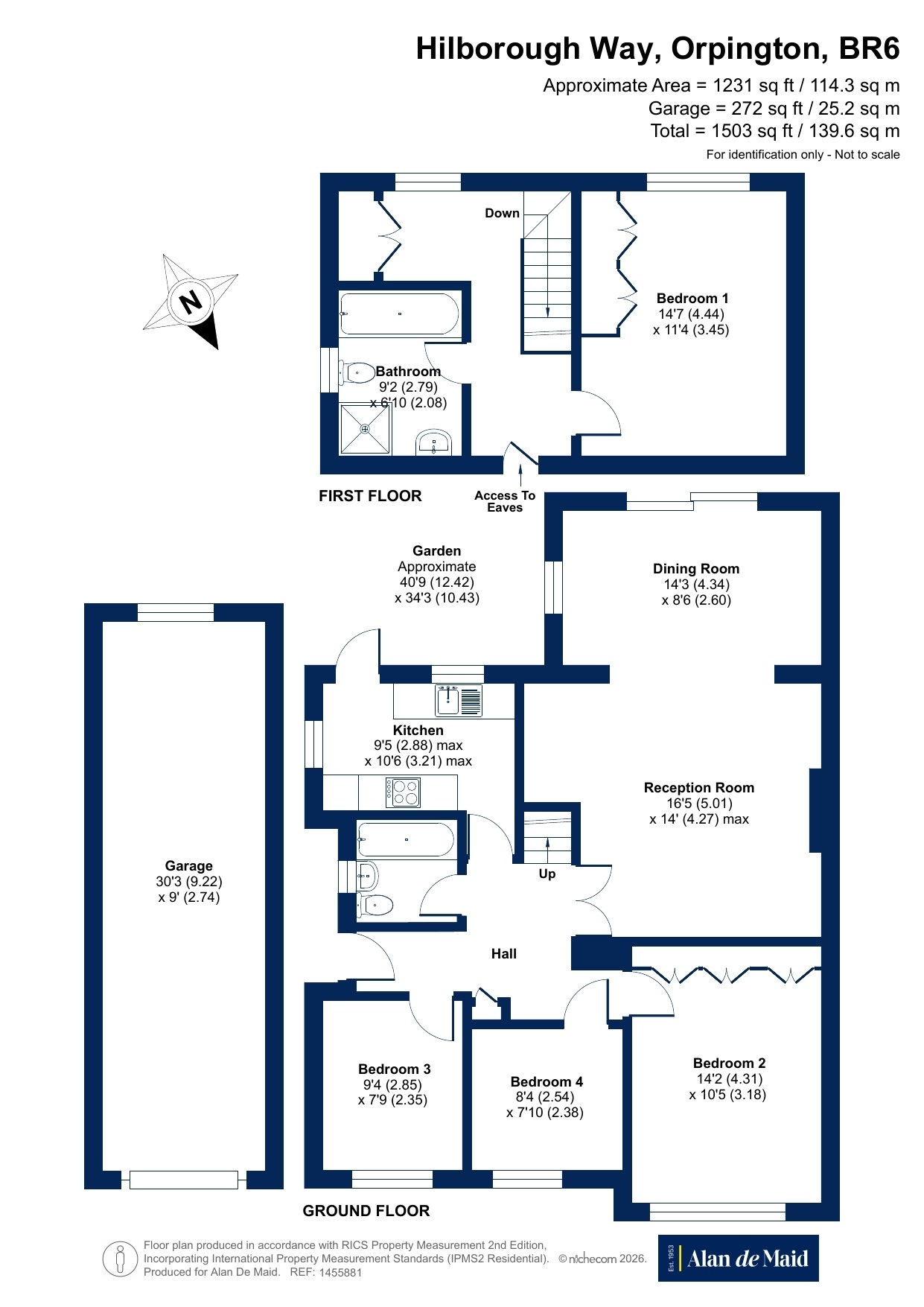 9, Hilborough Way, Kent floorplan