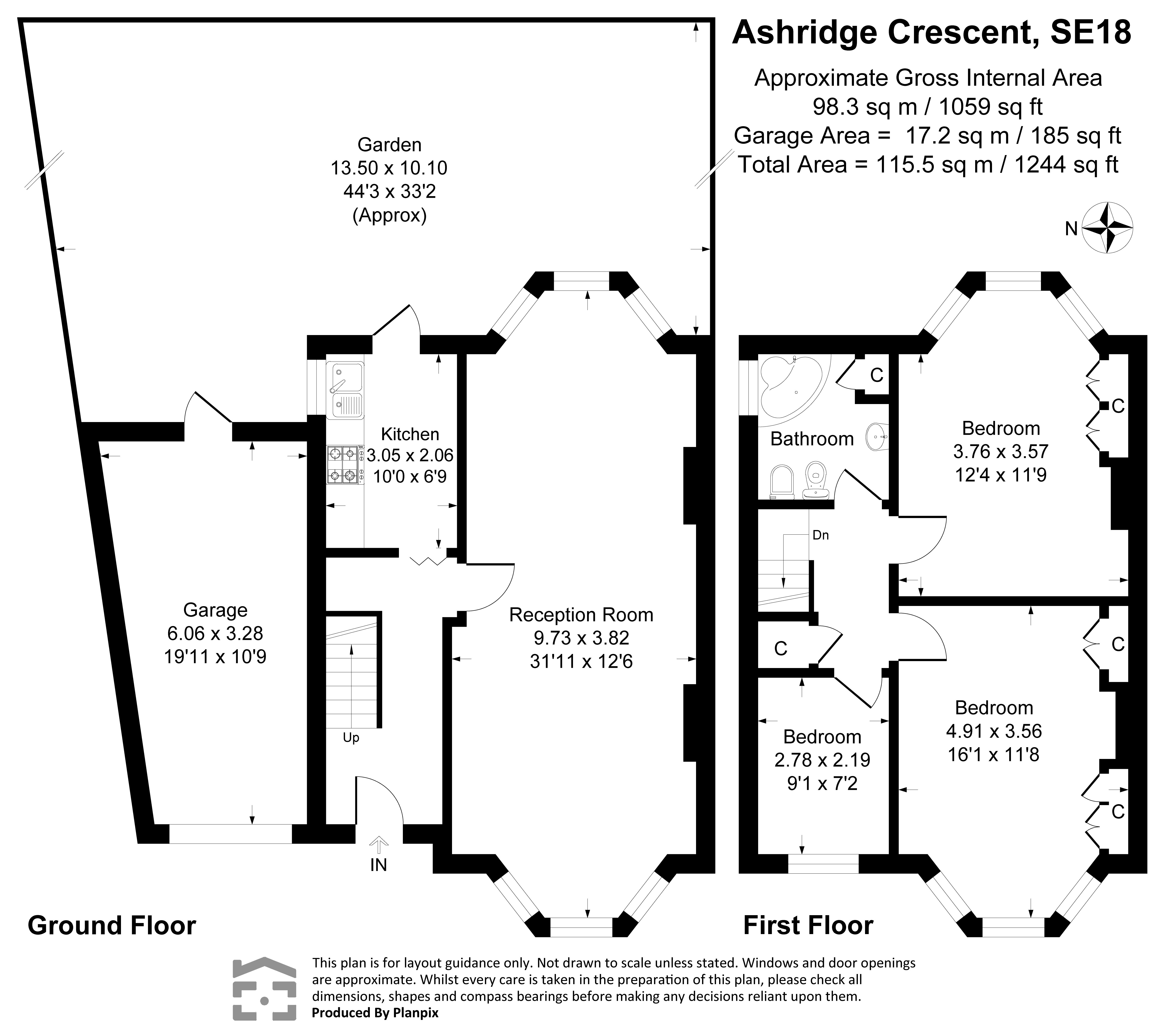 69, Ashridge Crescent, Shooters Hill floorplan