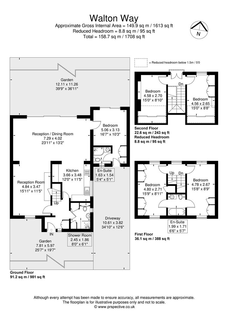 2, Walton Way, London floorplan
