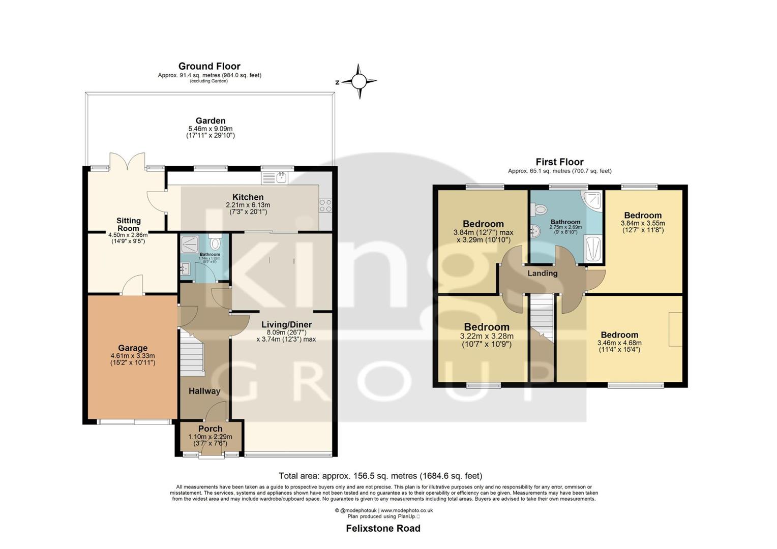 112, Felixstowe Road, London floorplan
