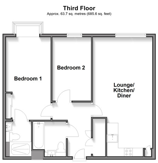 Suez Way, Saltdean floorplan