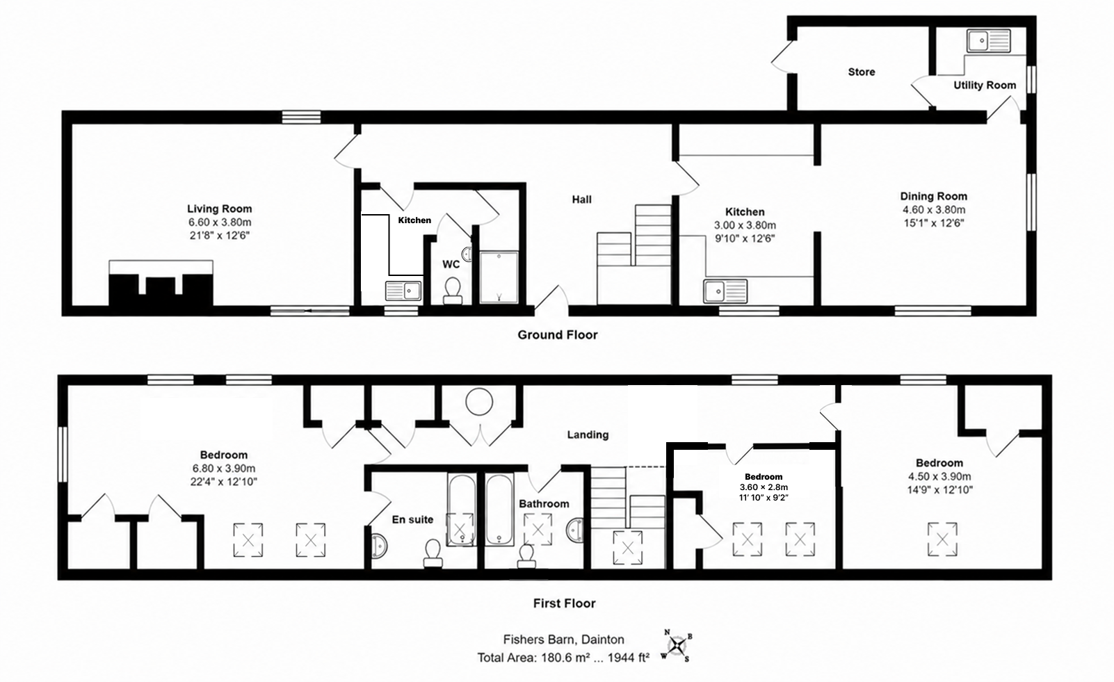 Fishers Barn, Dainton, Newton Abbot floorplan