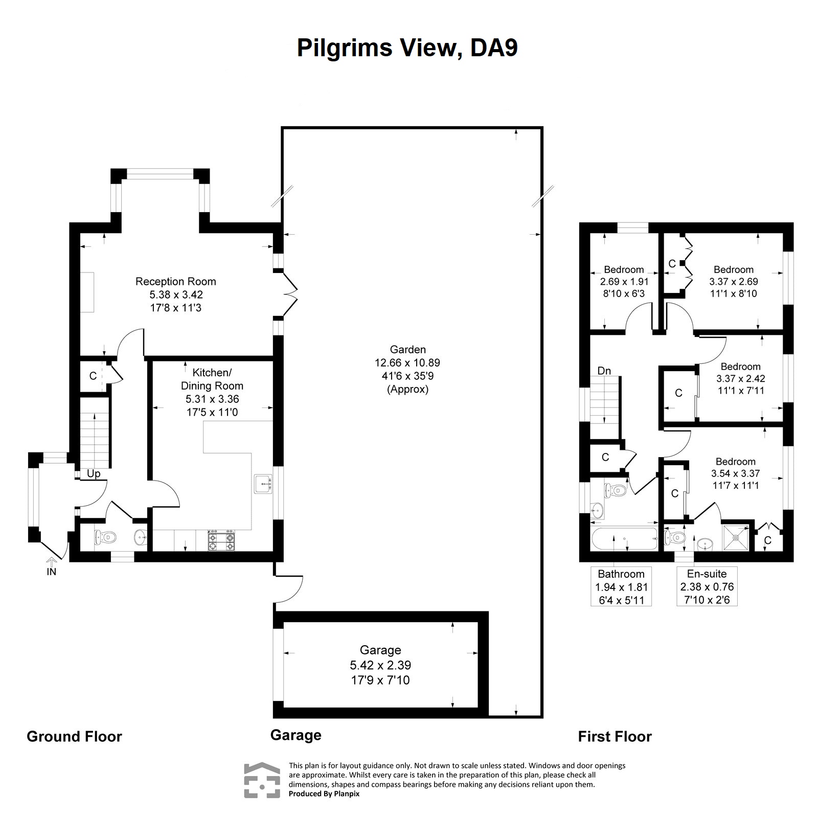1, Pilgrims View, Kent floorplan