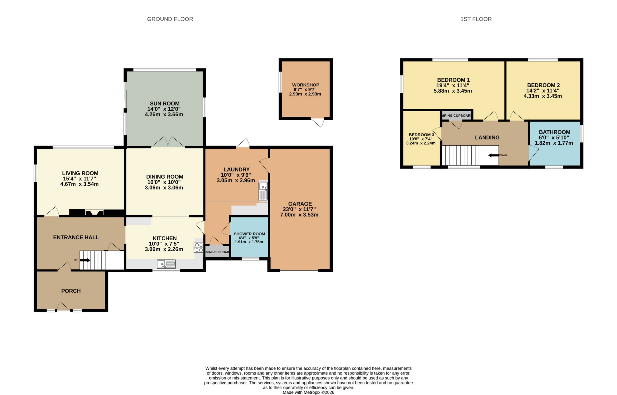 16, Hillgrove Ave, Yeovil floorplan