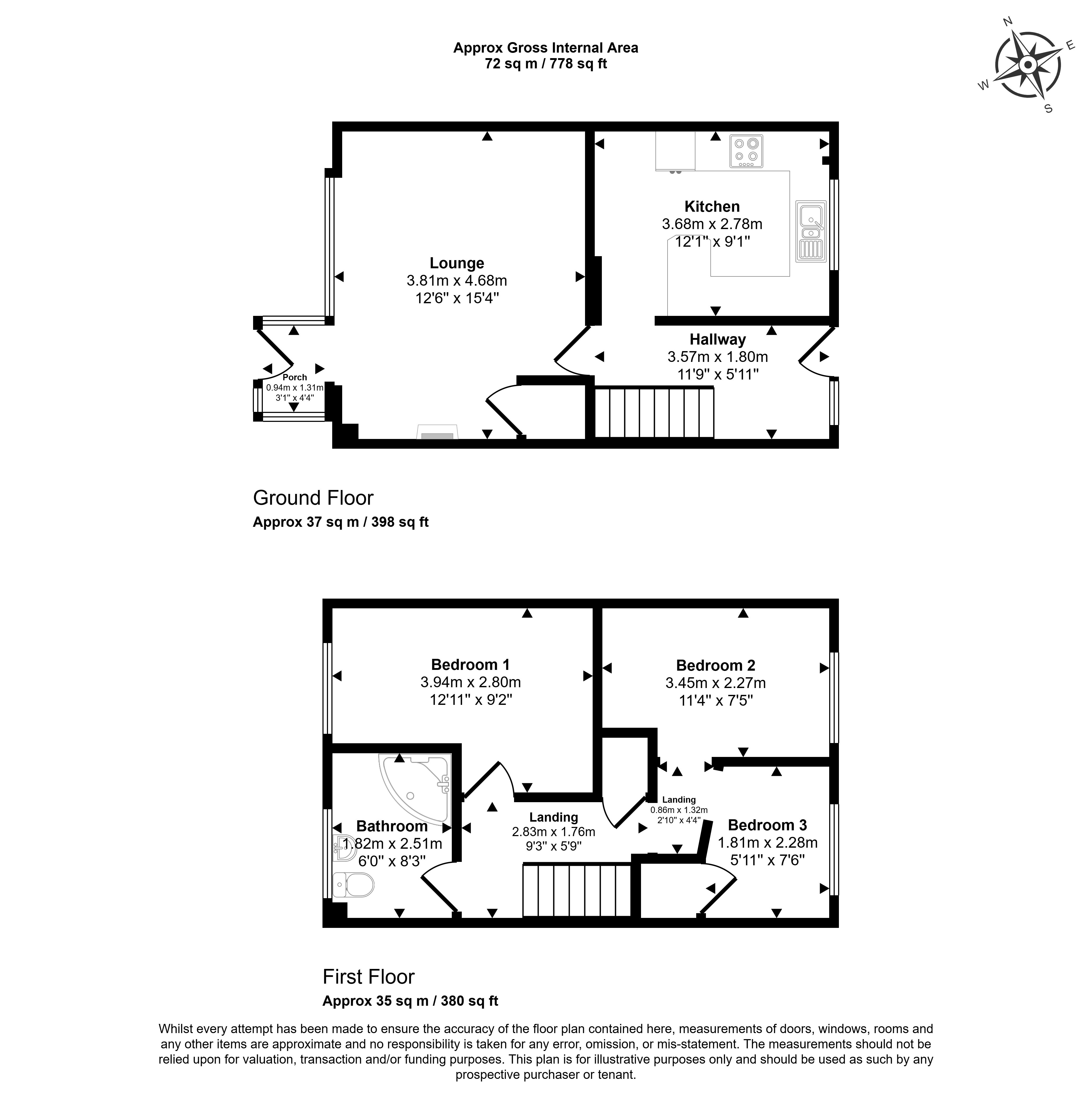 196 Brownhill Avenue, 196 Brownhill Avenue, Burnley floorplan