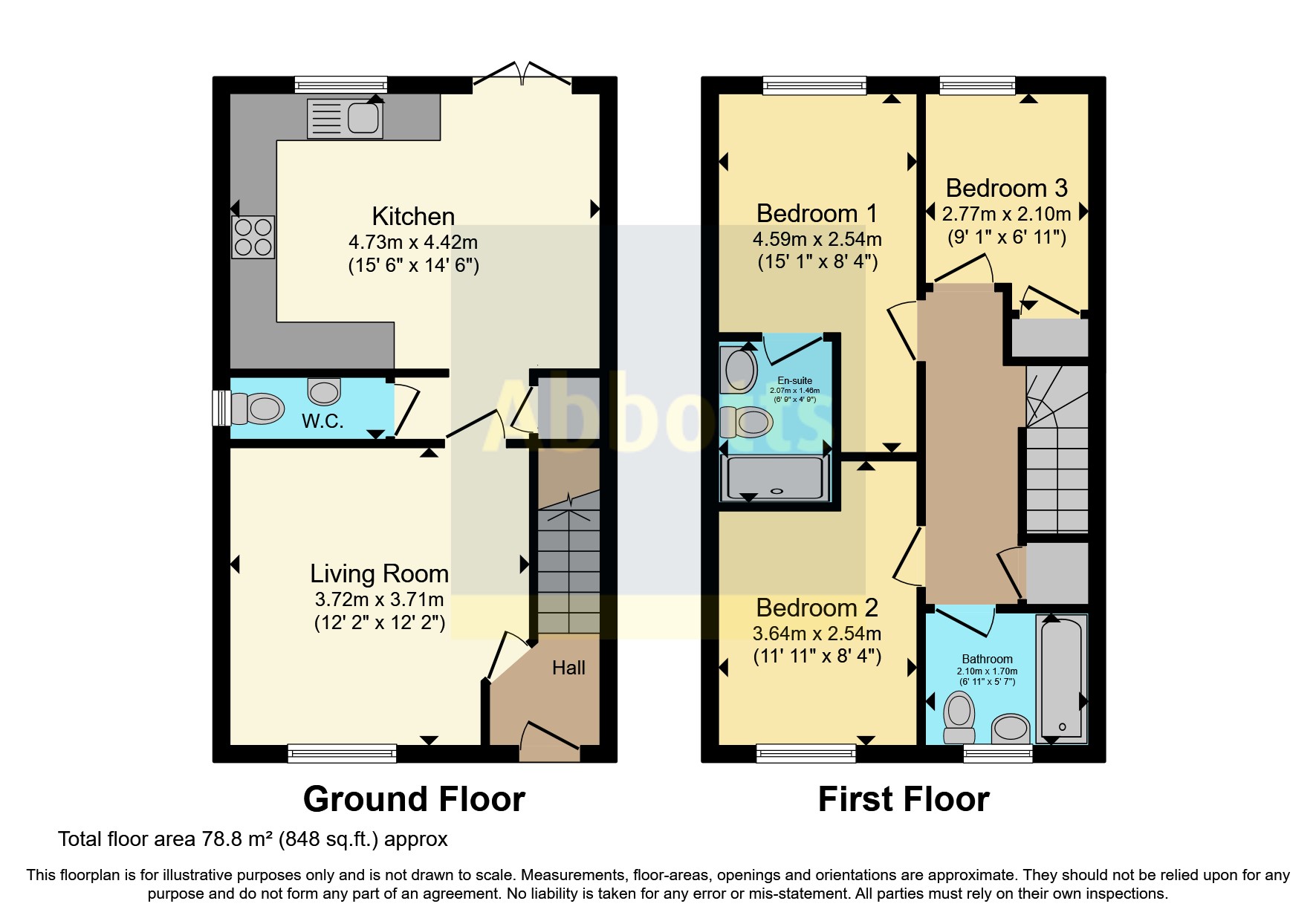 70, Swallow Drive, Wymondham floorplan