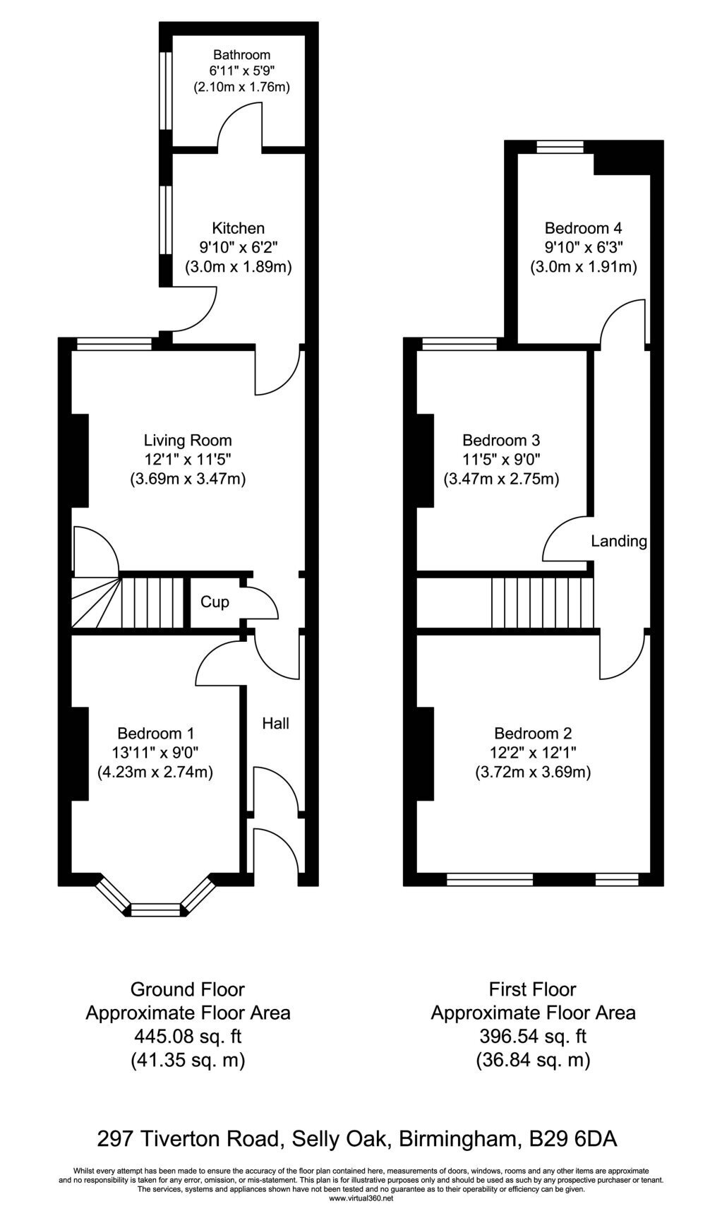 297, Tiverton Road, Birmingham floorplan