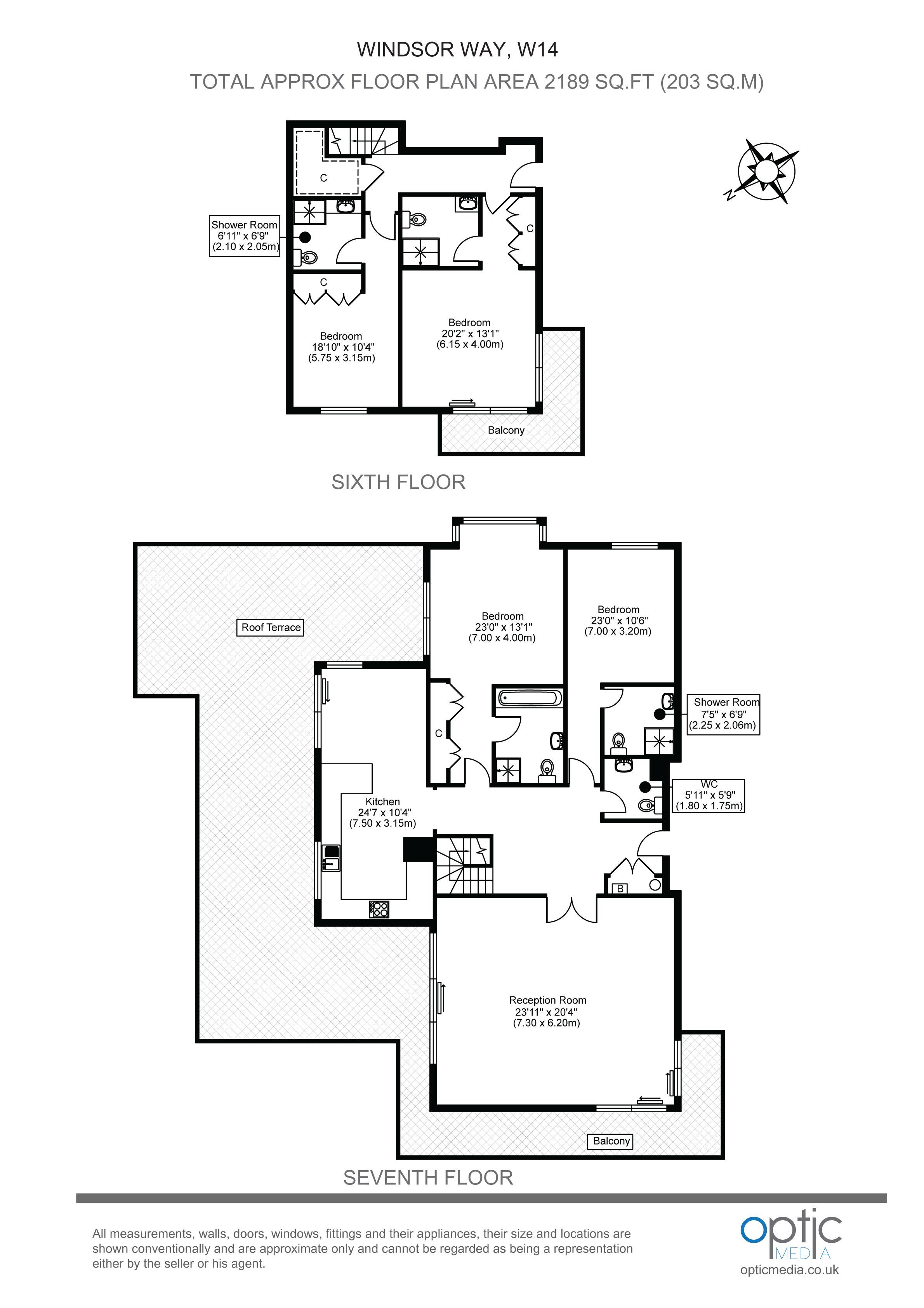 4 Bedrooms Flat to rent in Regent House, Windsor Way, London W14