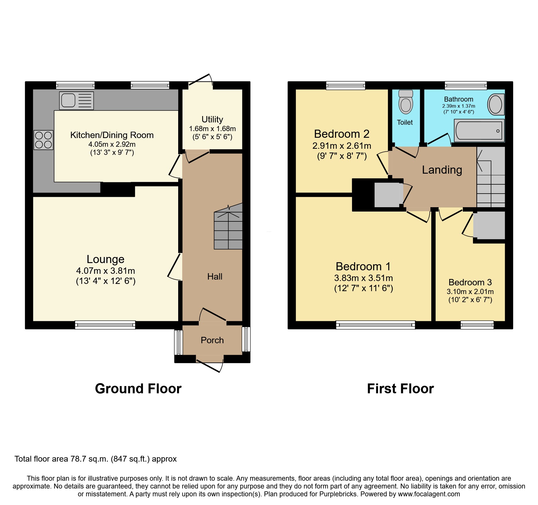 80, Finchale Road, London floorplan
