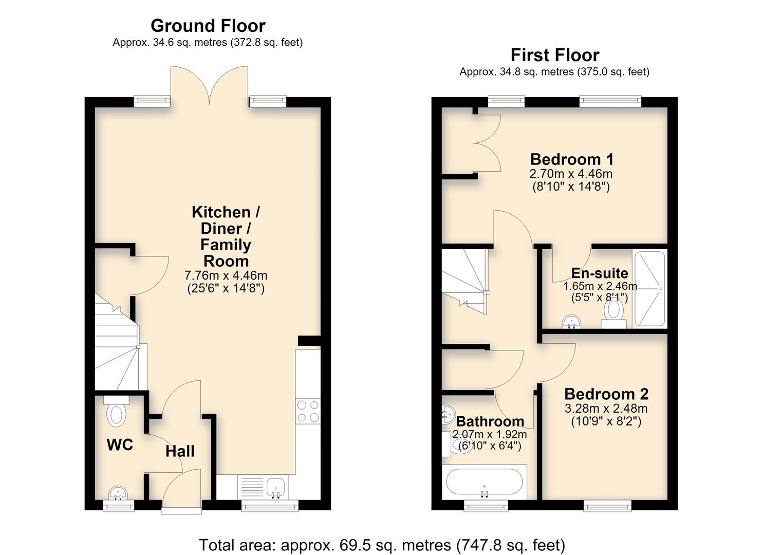 22, Hipbag Lane, Bidford-On-Avon floorplan
