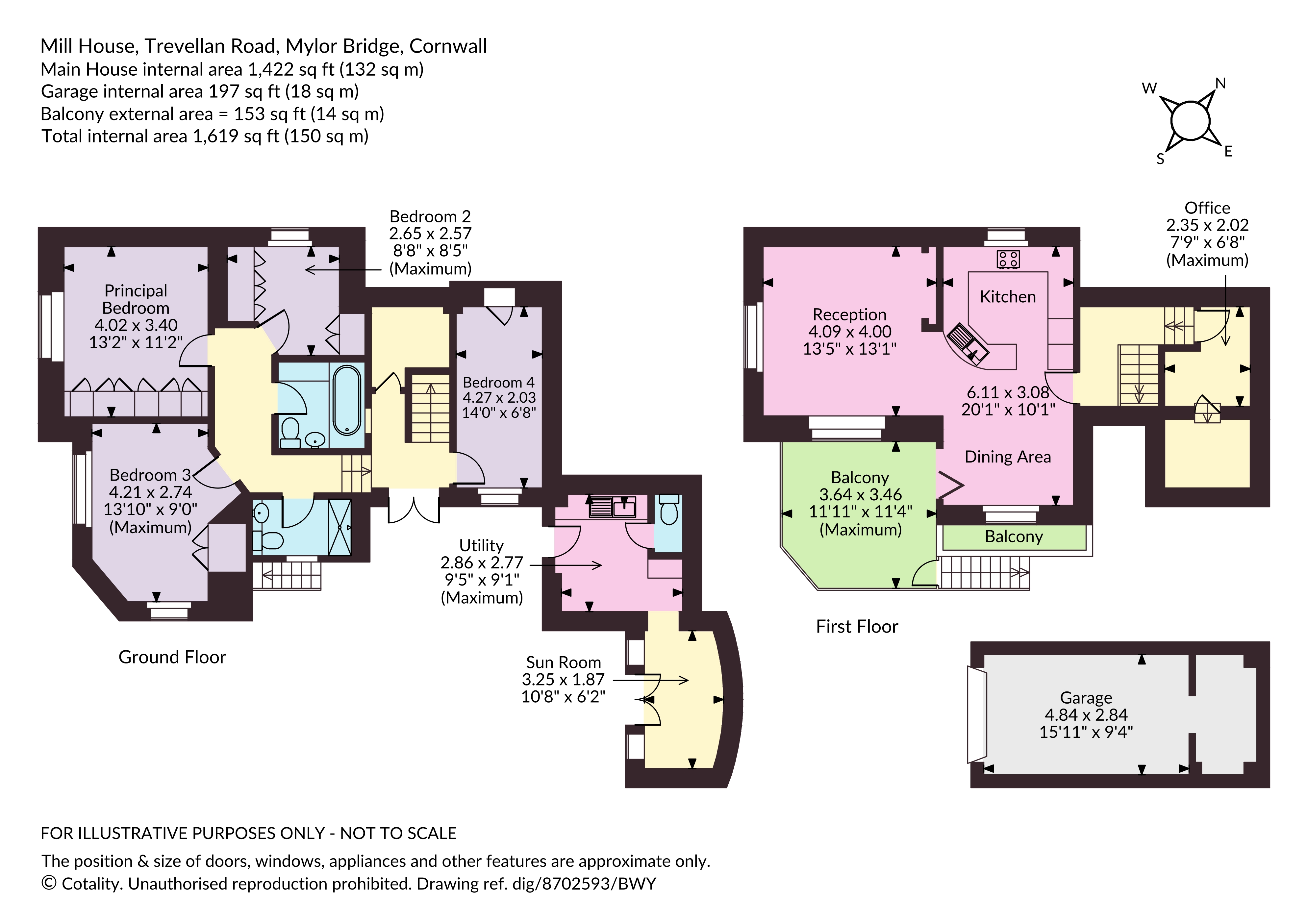Mill House, 2, Trevellan Road, Falmouth floorplan