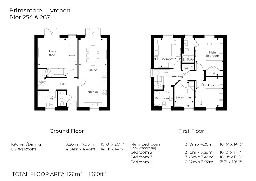 Plot 267, The Lychett, Brimsmore,, Plot 267, The Lychett, Somerset floorplan