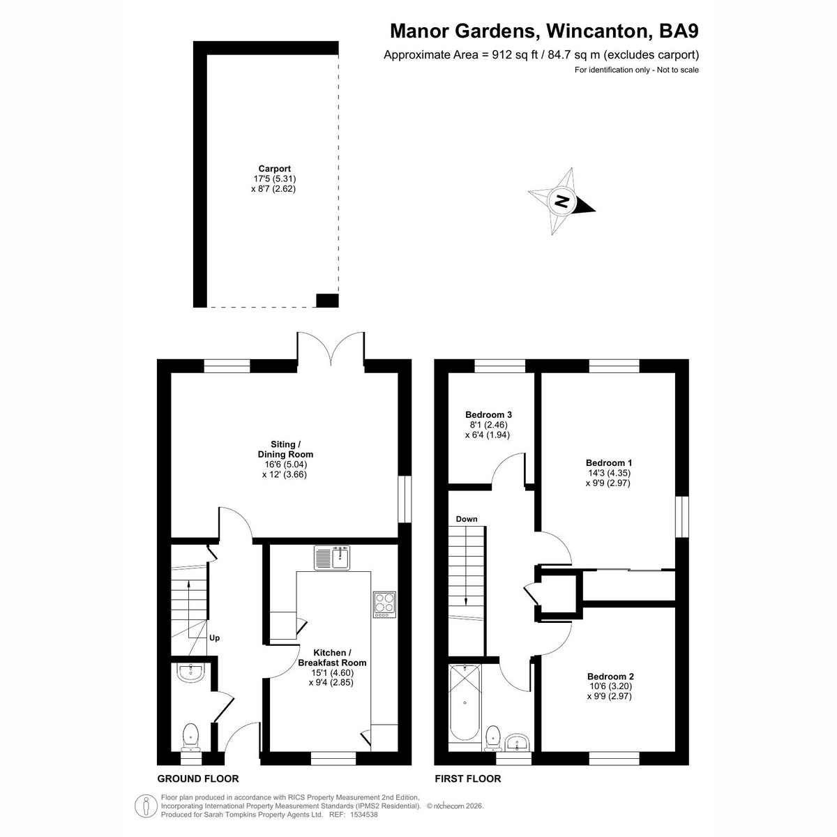 Manor Gardens, Wincanton floorplan