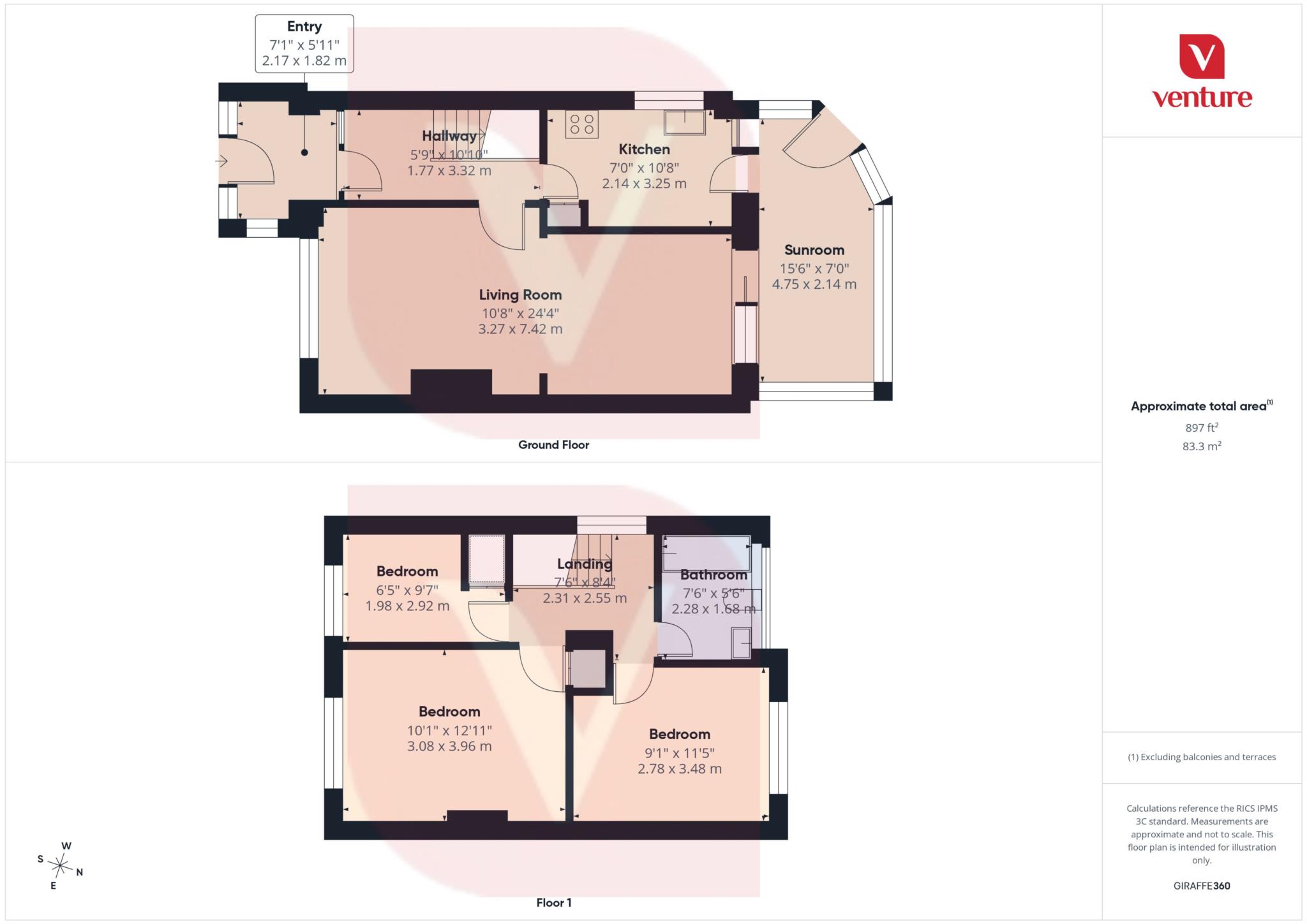 399, Turnpike Drive, Luton floorplan