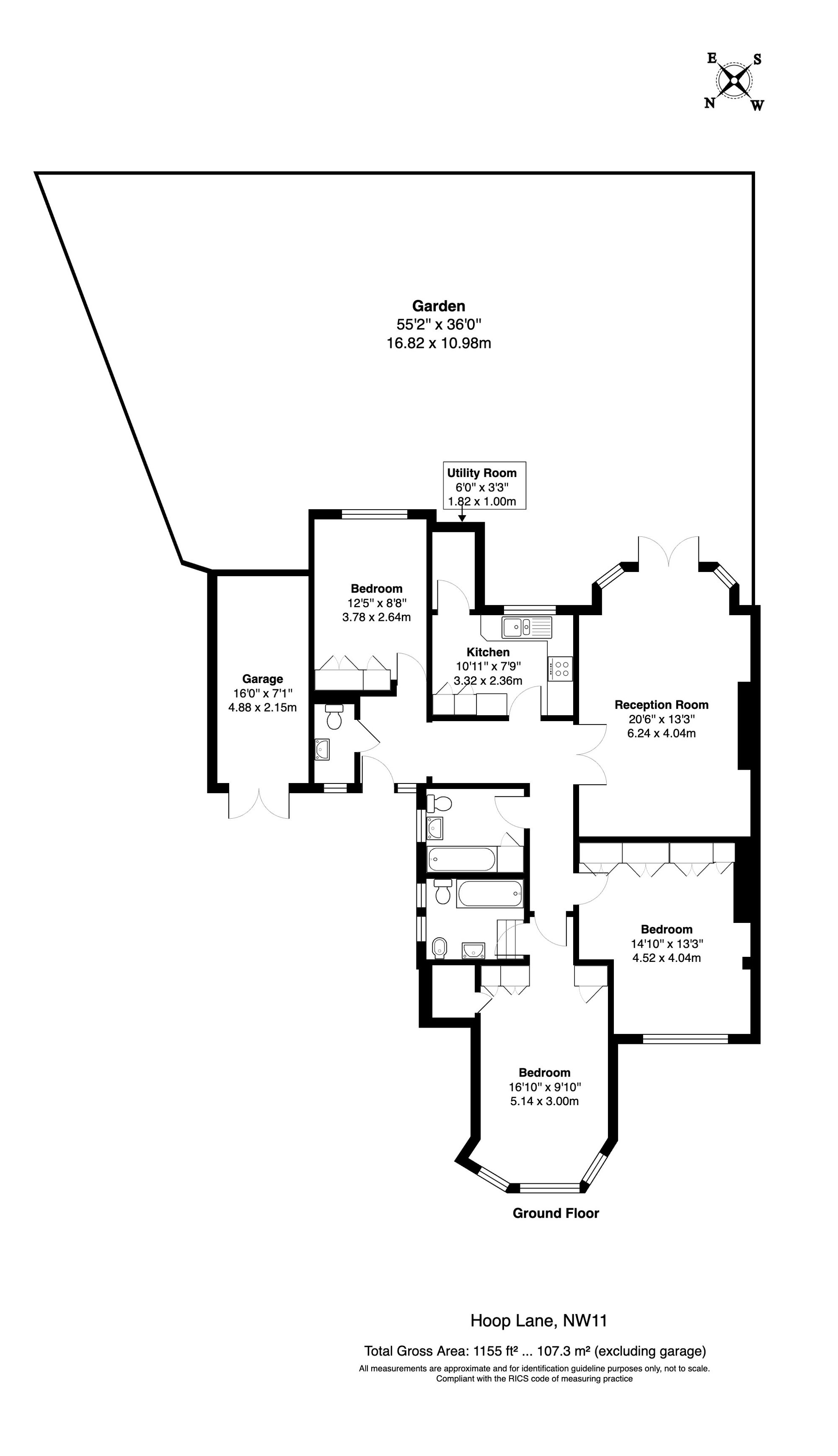 38, Hoop Lane, London floorplan