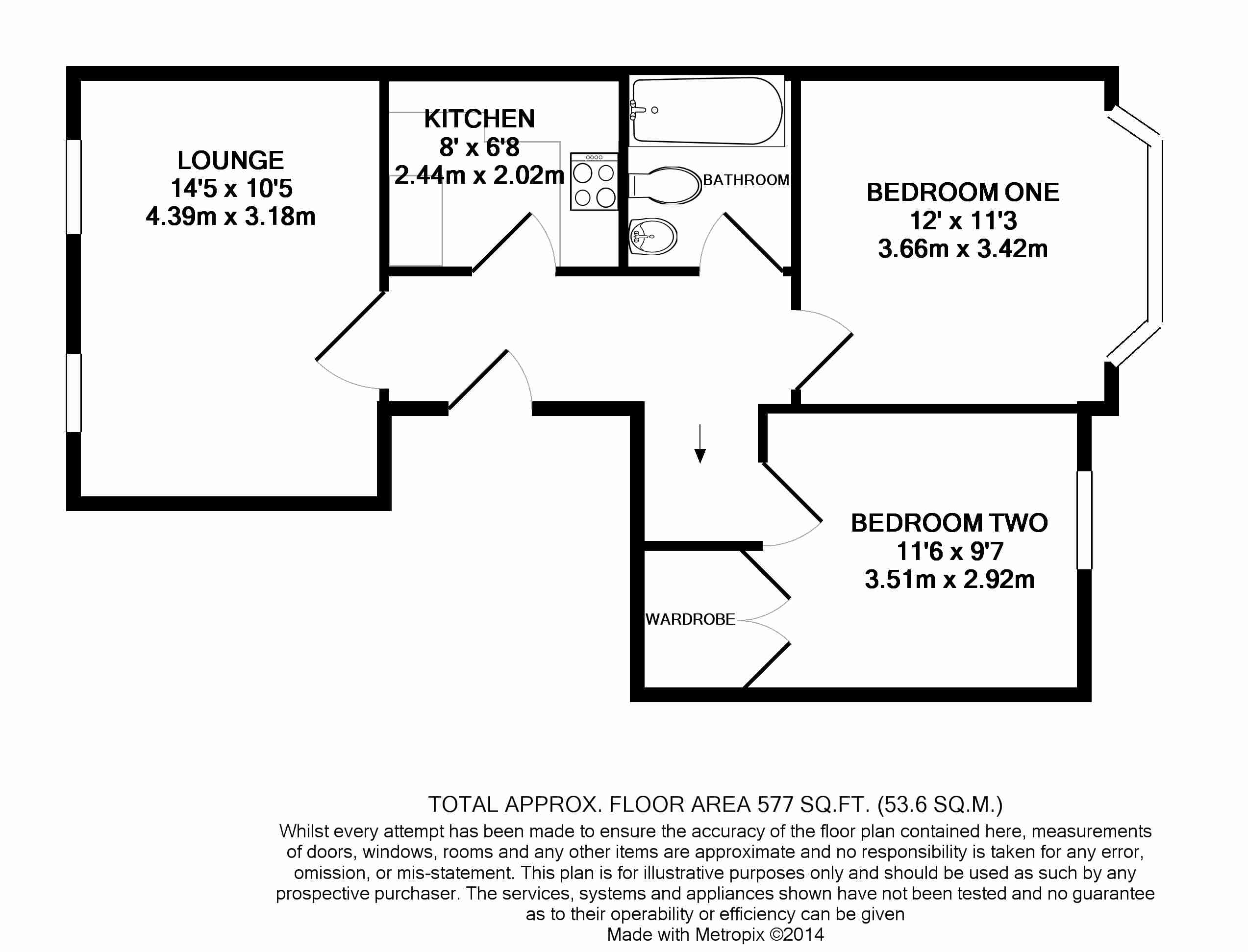 2 Bedrooms Flat to rent in Hunter Road, Guildford GU1