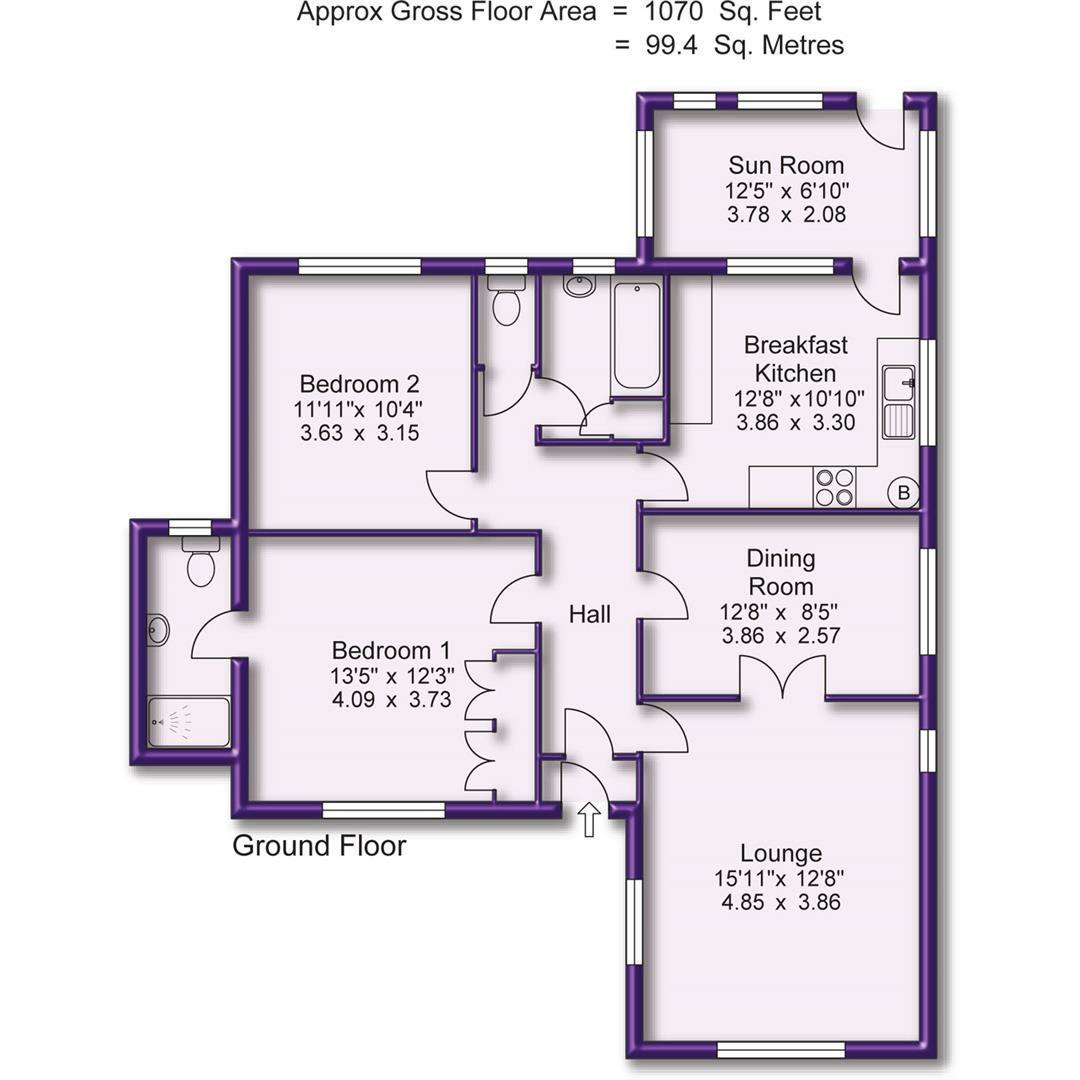 14, Taunton Road, Sale floorplan