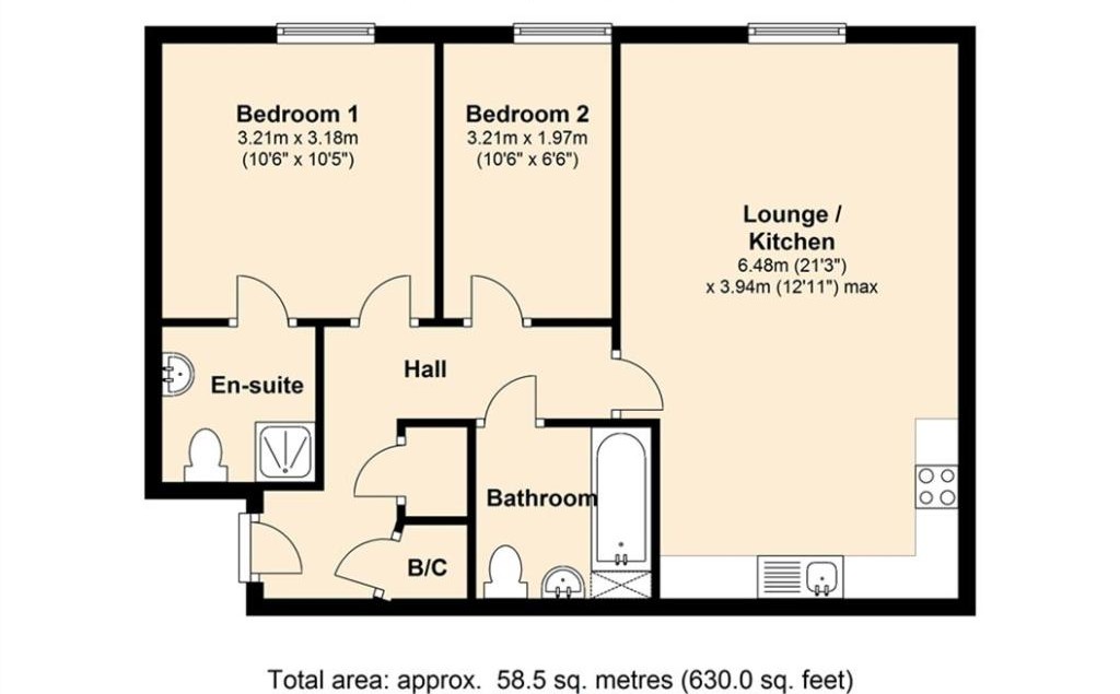 Apt 35, Brighouse floorplan
