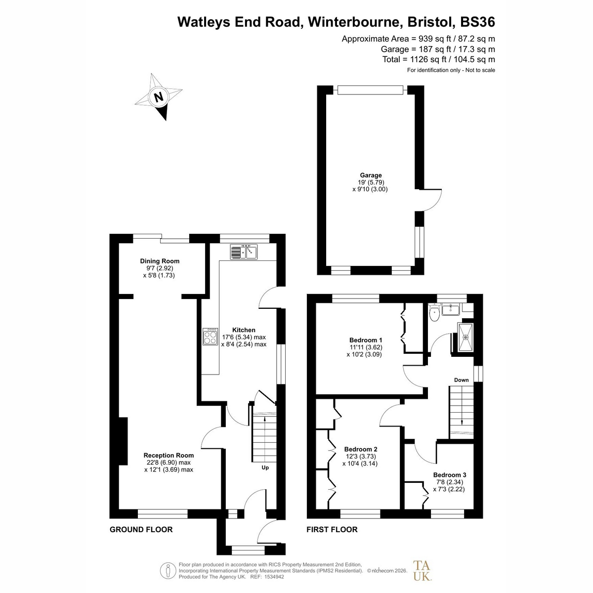 Watleys End Road, Bristol floorplan