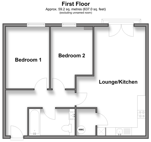 Victoria Road, Horley floorplan