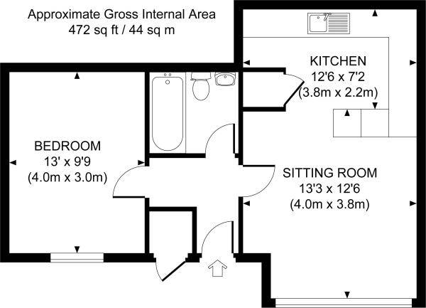 1 Bedrooms Maisonette to rent in Cromwell Place, East Grinstead RH19