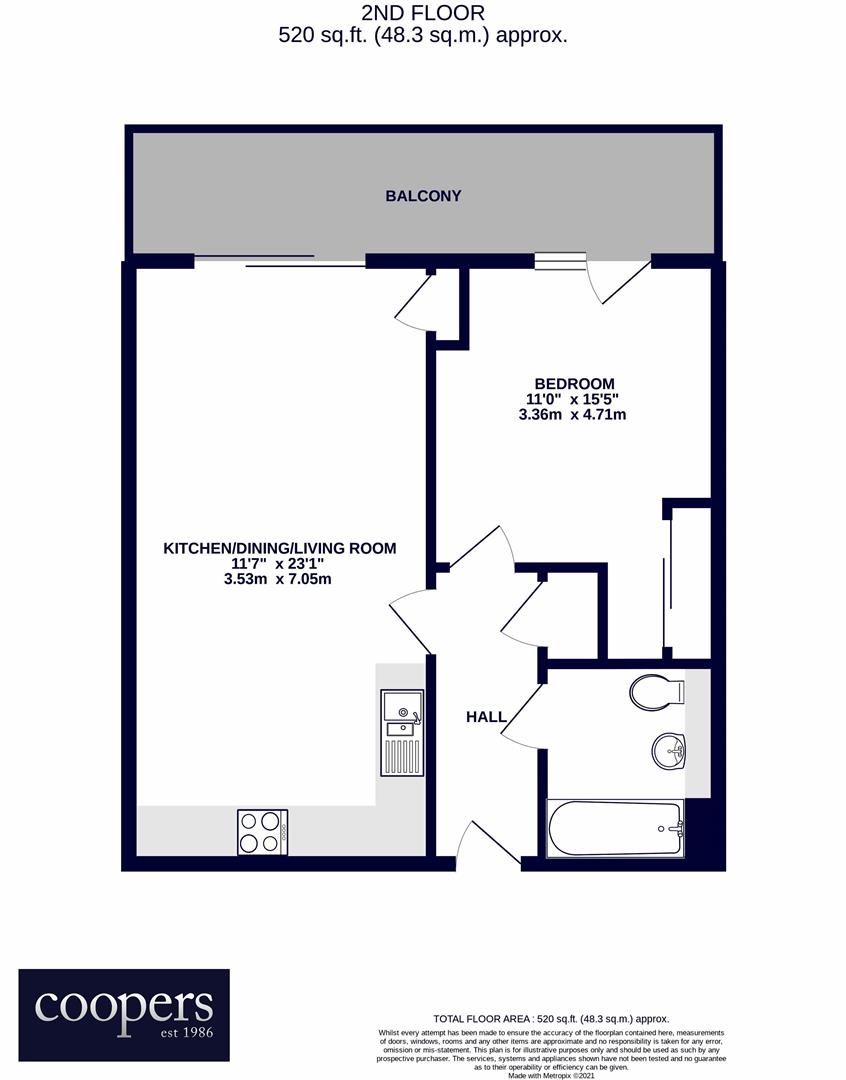 Flat 10, Miles House, Stanley Kubrick Road, Denham floorplan