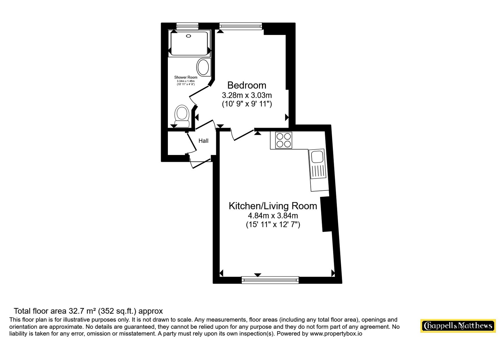 Flat 2, 6, Cotham Place, Bristol floorplan