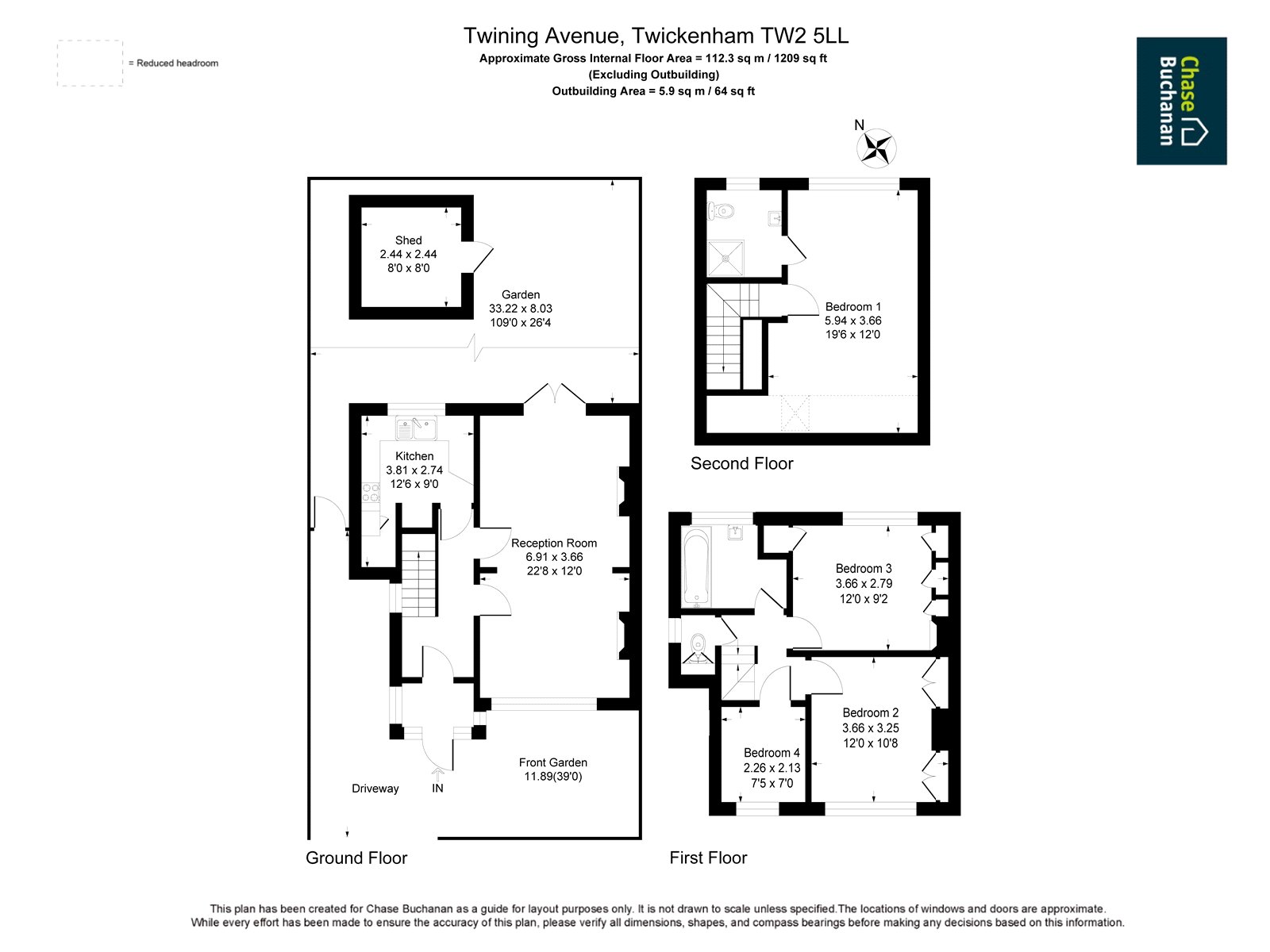 25, Twining Avenue, Twickenham floorplan