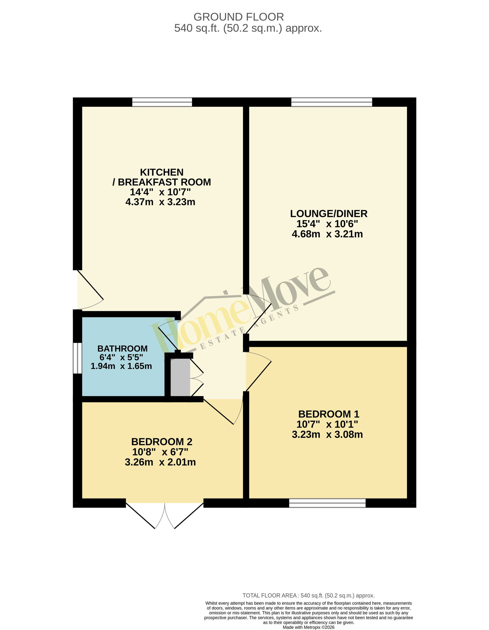 4, St. Peters Close, Skegness floorplan
