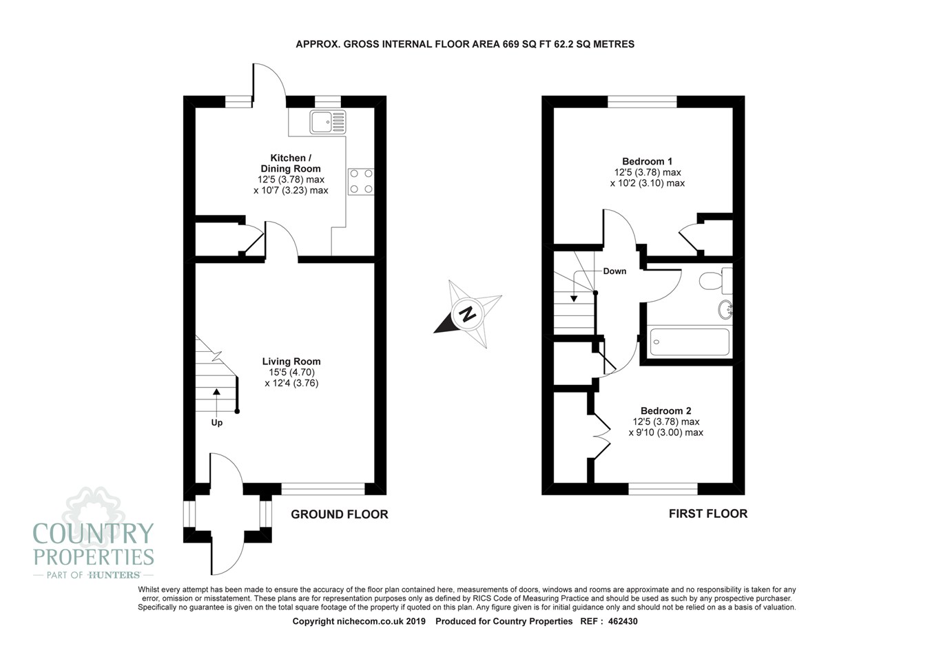 2 Bedrooms Terraced house for sale in Elms Close, Little Wymondley, Hitchin SG4