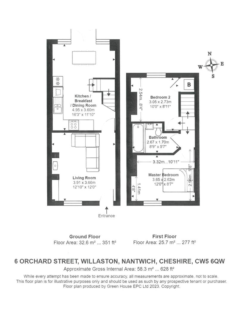 6, Orchard Street, Nantwich floorplan