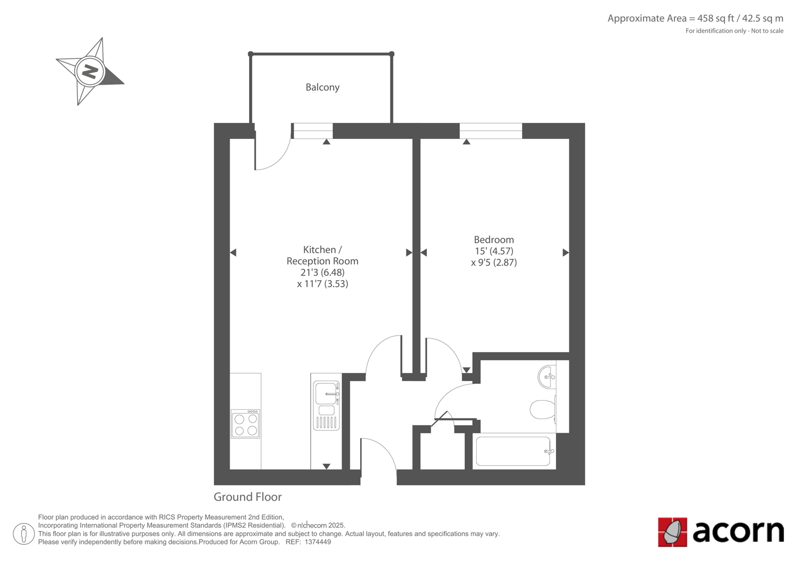 Flat 2, 33, Blakes Road, London floorplan