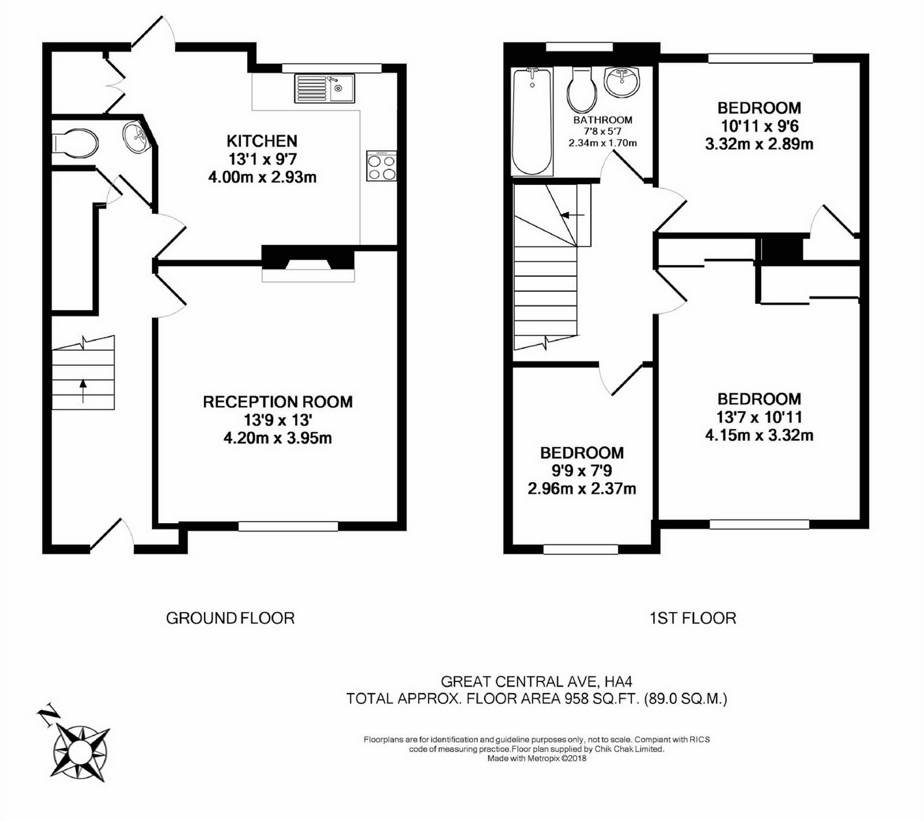 3 Bedrooms Terraced house for sale in Great Central Avenue, Ruislip, Middlesex HA4