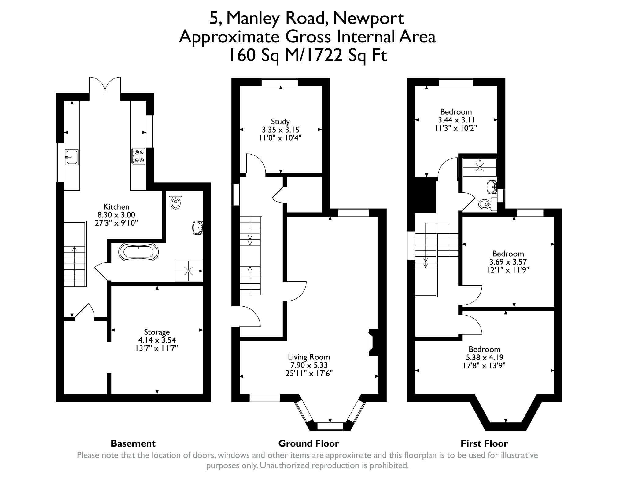 5, Manley Road, Newport floorplan