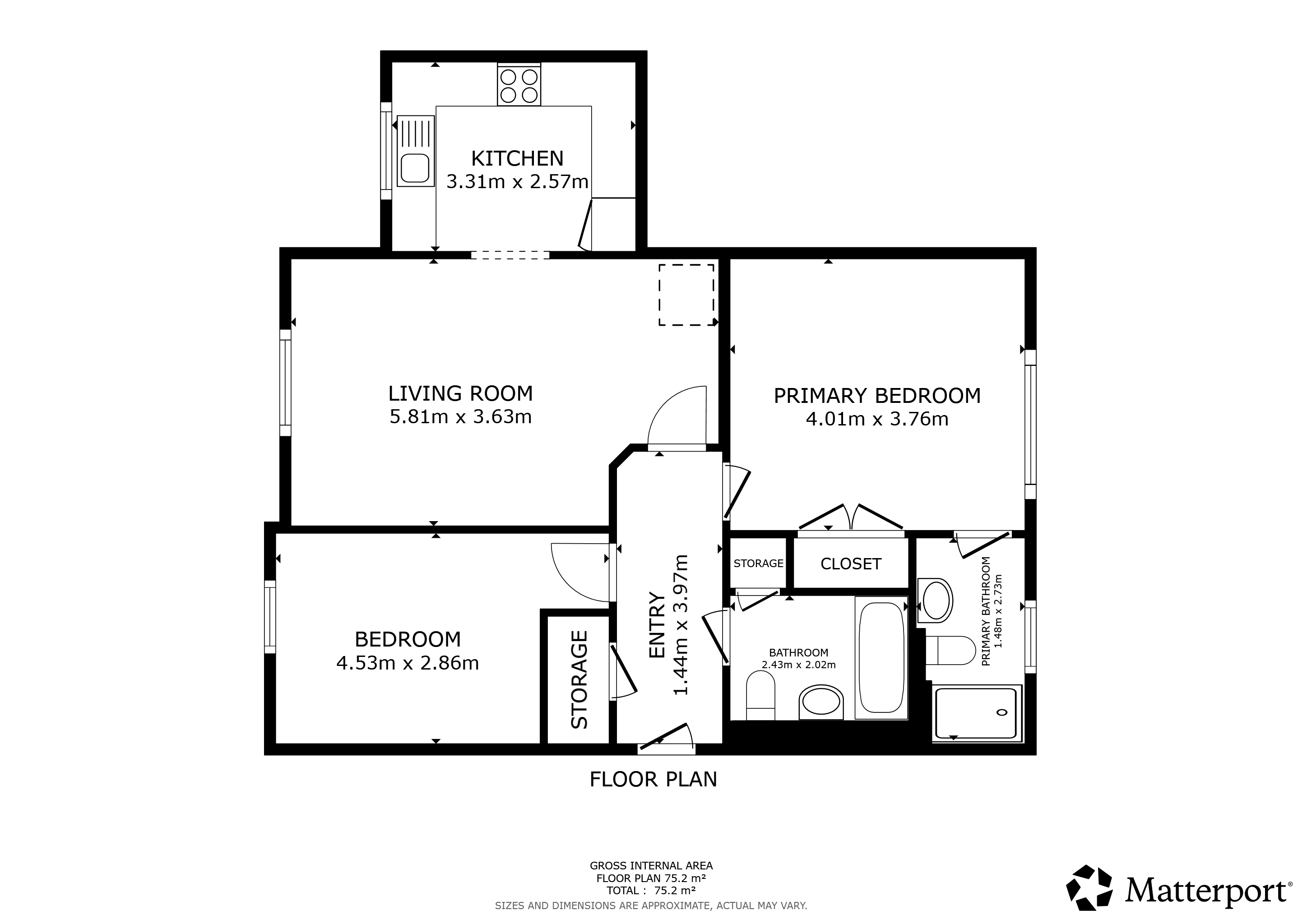 Flat 16, The Gallery, 282, Penn Road, Wolverhampton floorplan