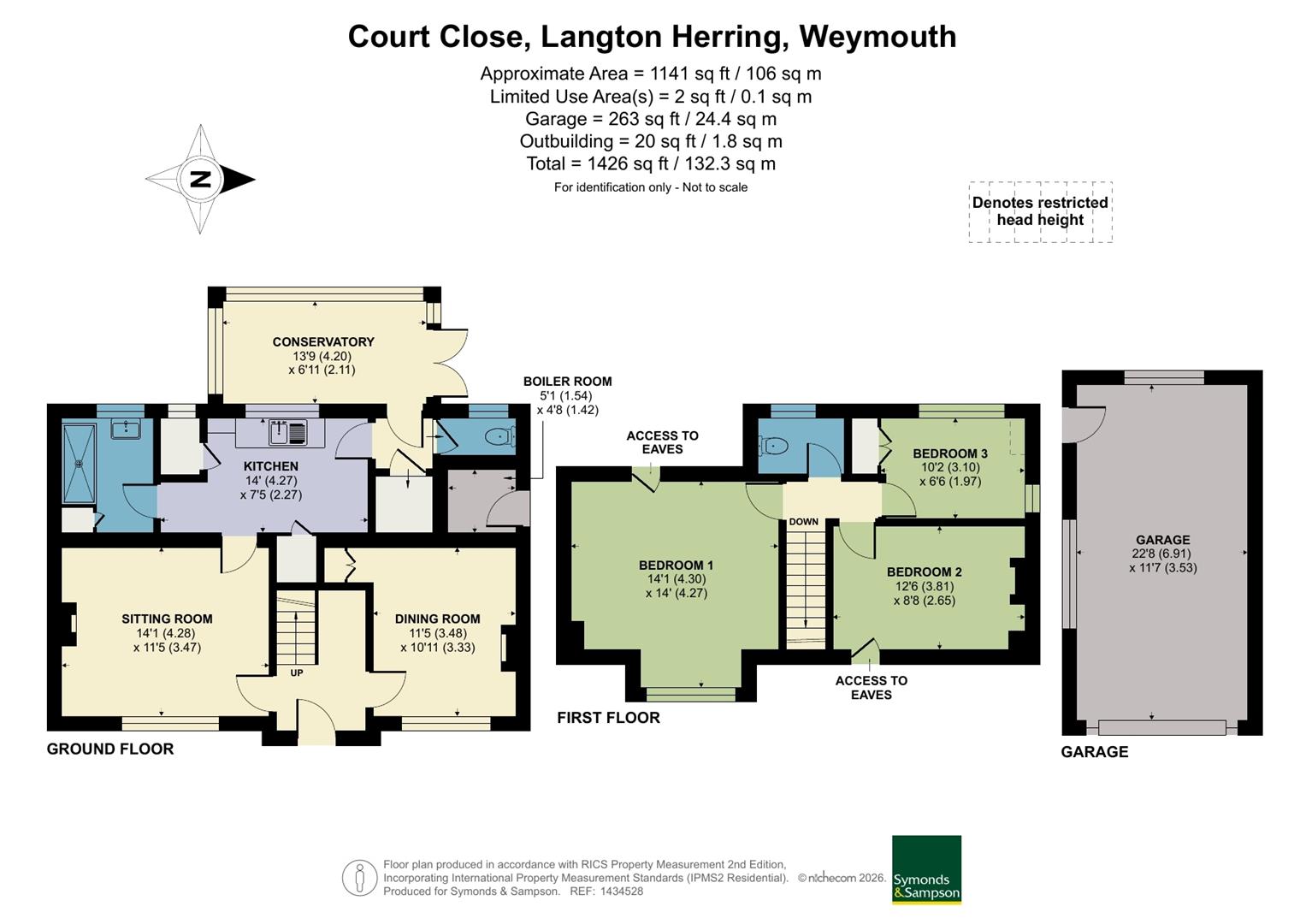 1, Court Close, Weymouth floorplan