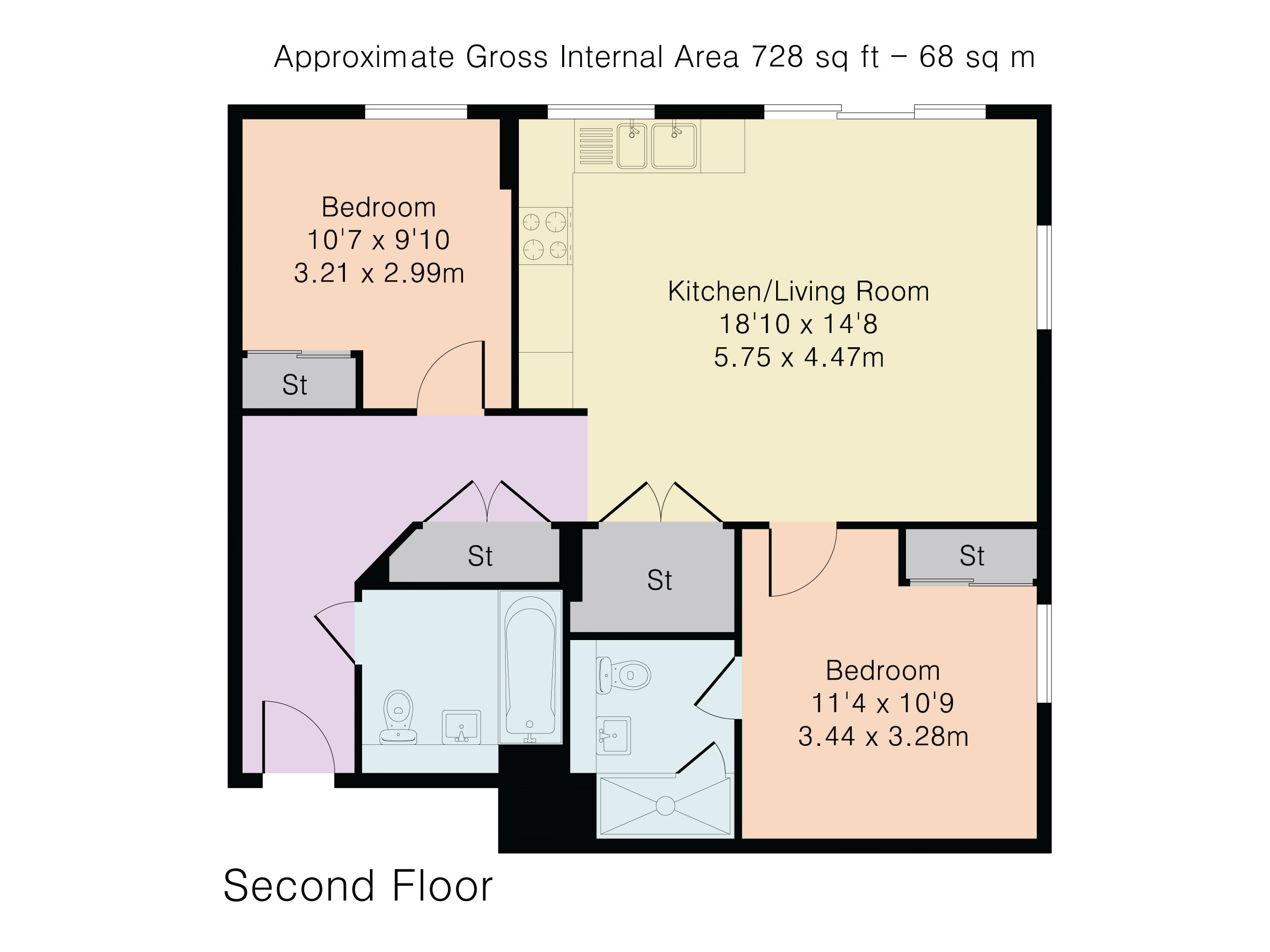 35, Flat 23, Palmer Street, Reading floorplan